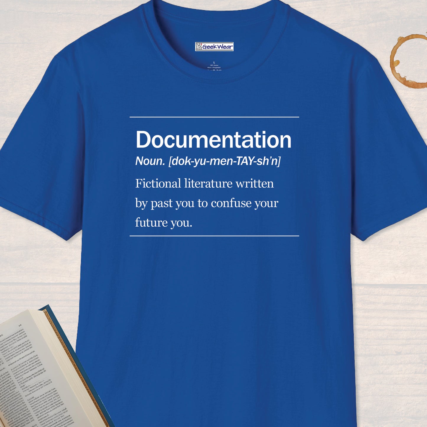 GeekWear Science Definitions Documentation T-Shirt