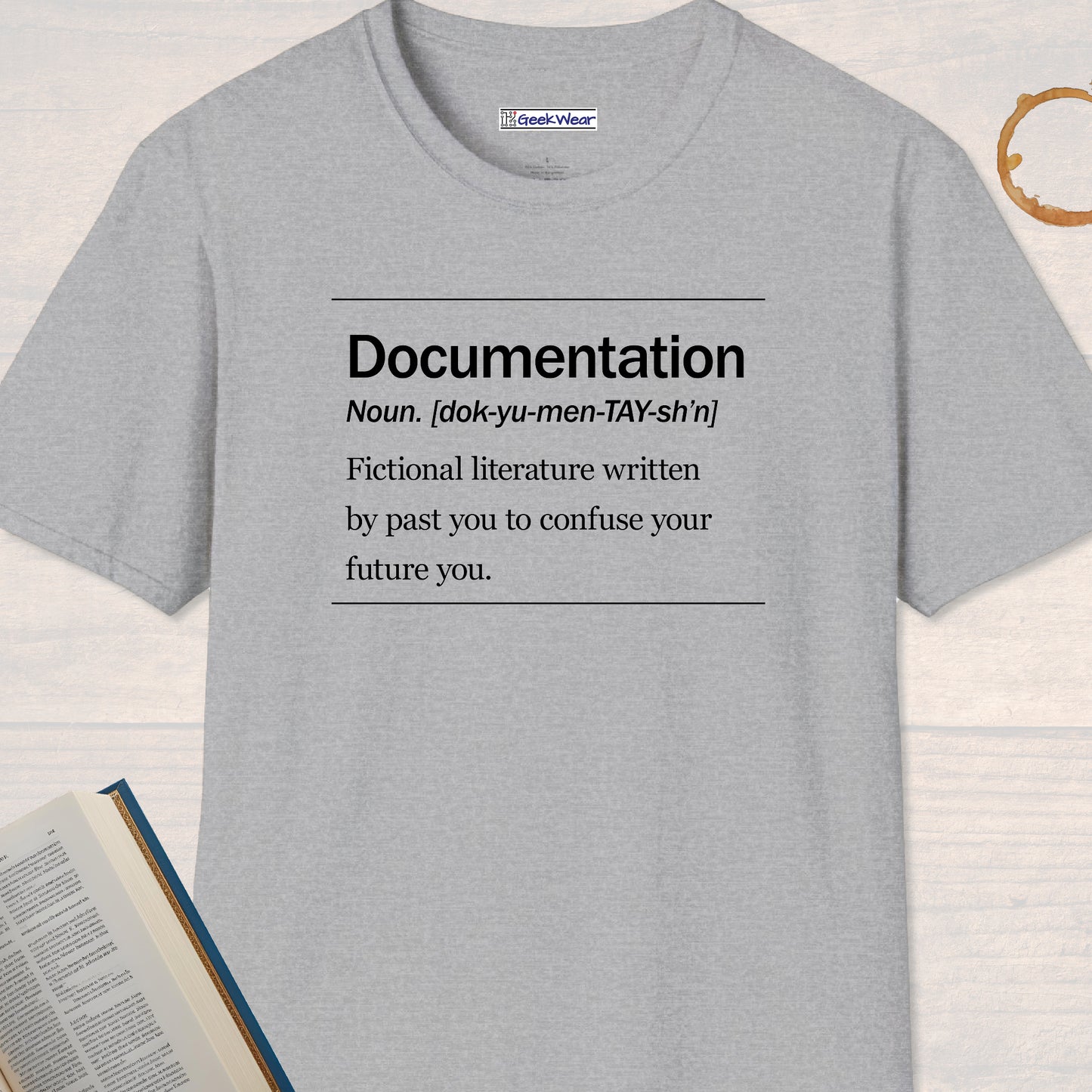 GeekWear Science Definitions Documentation T-Shirt