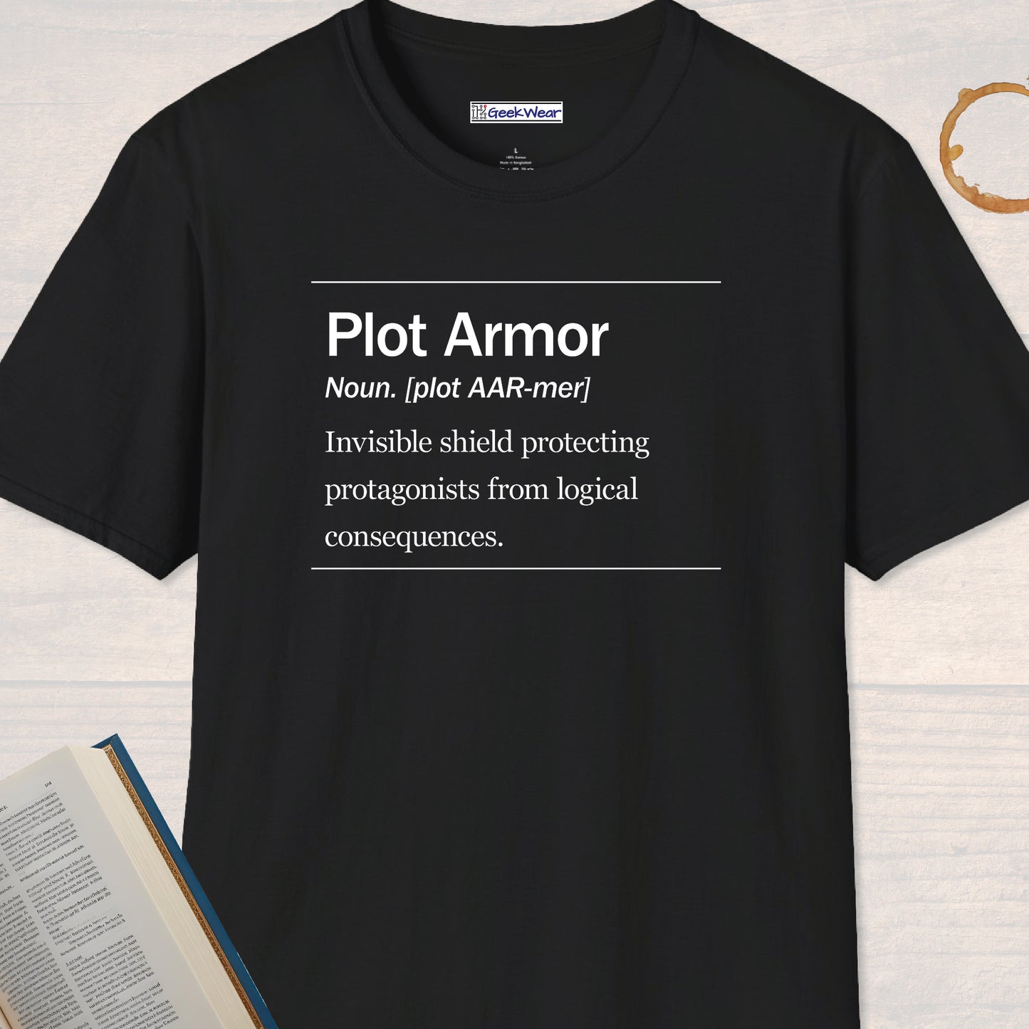GeekWear Science Definitions Plot Armor T-Shirt