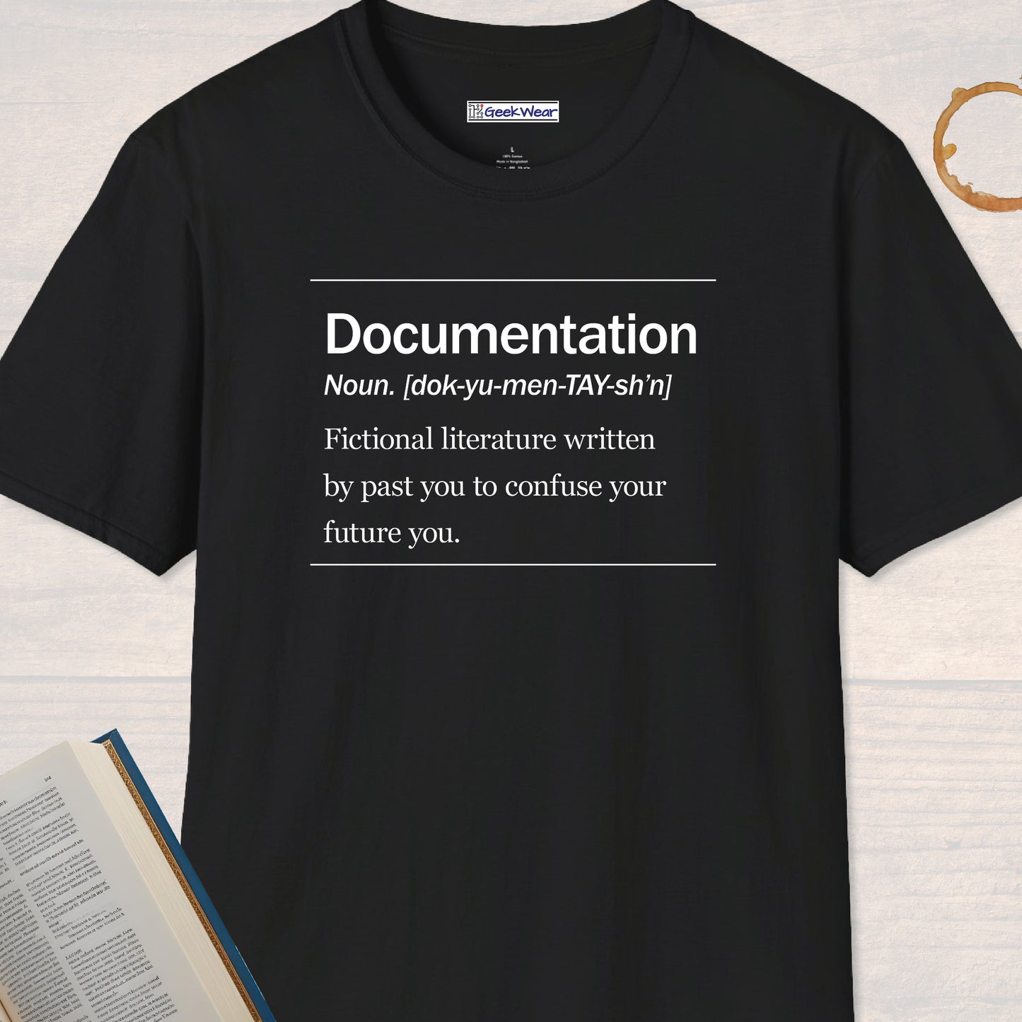 GeekWear Science Definitions Documentation T-Shirt