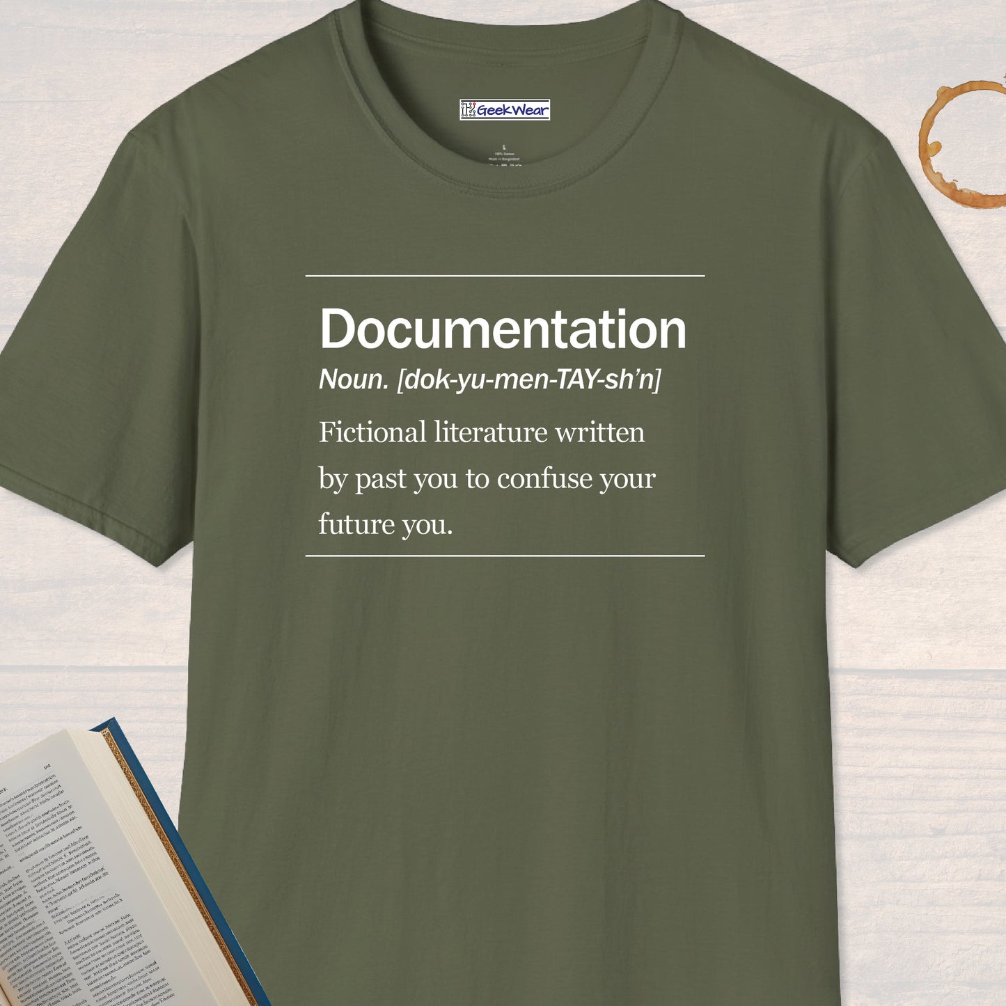GeekWear Science Definitions Documentation T-Shirt
