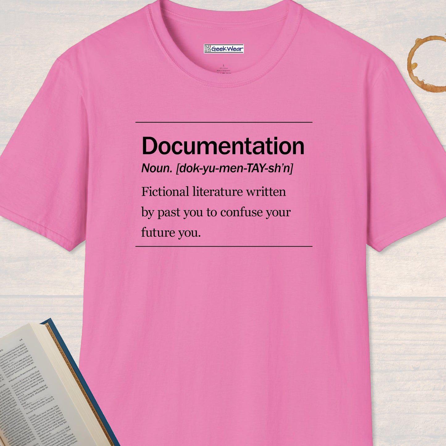 GeekWear Science Definitions Documentation T-Shirt