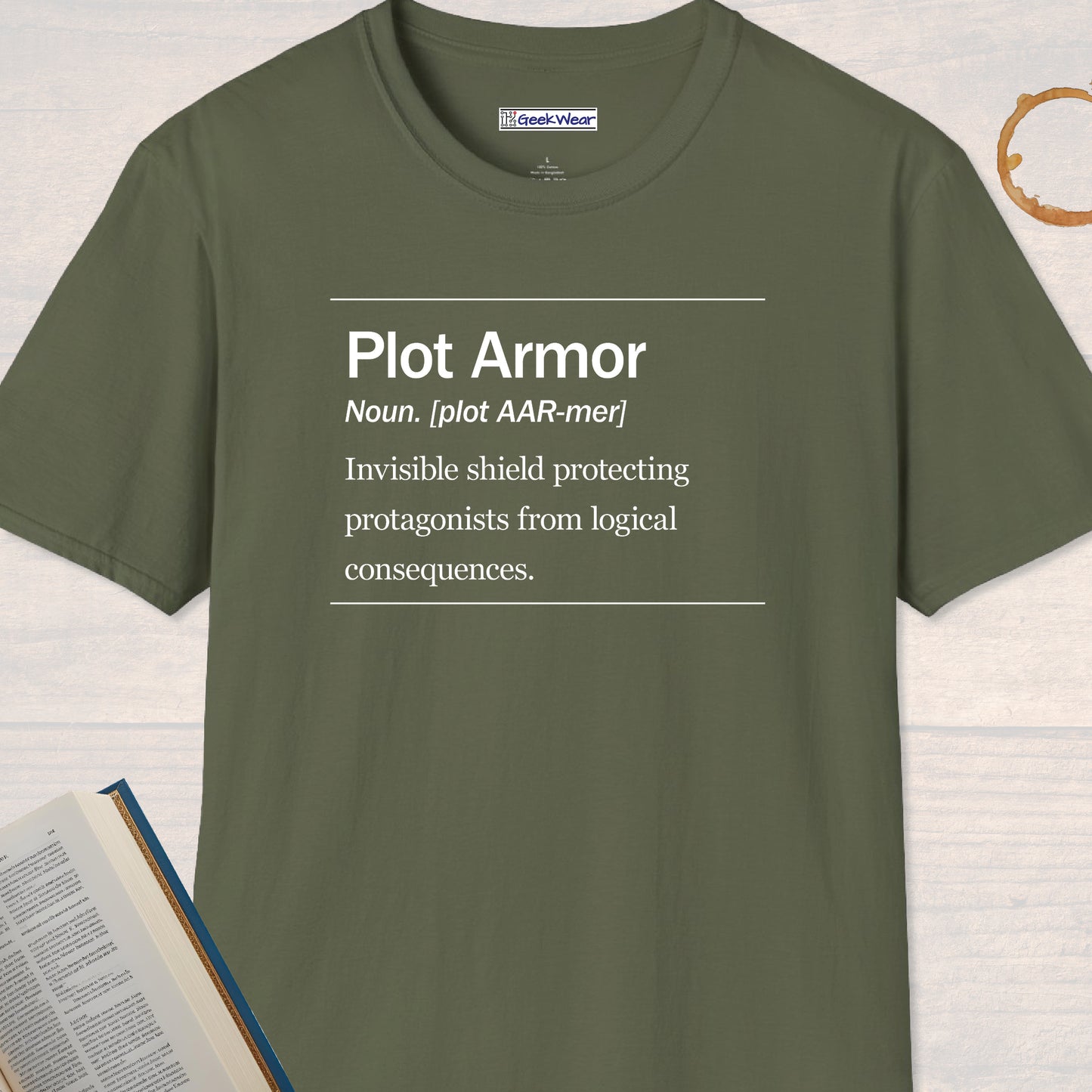 GeekWear Science Definitions Plot Armor T-Shirt