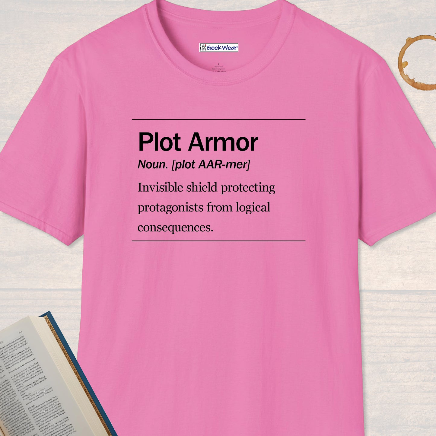 GeekWear Science Definitions Plot Armor T-Shirt