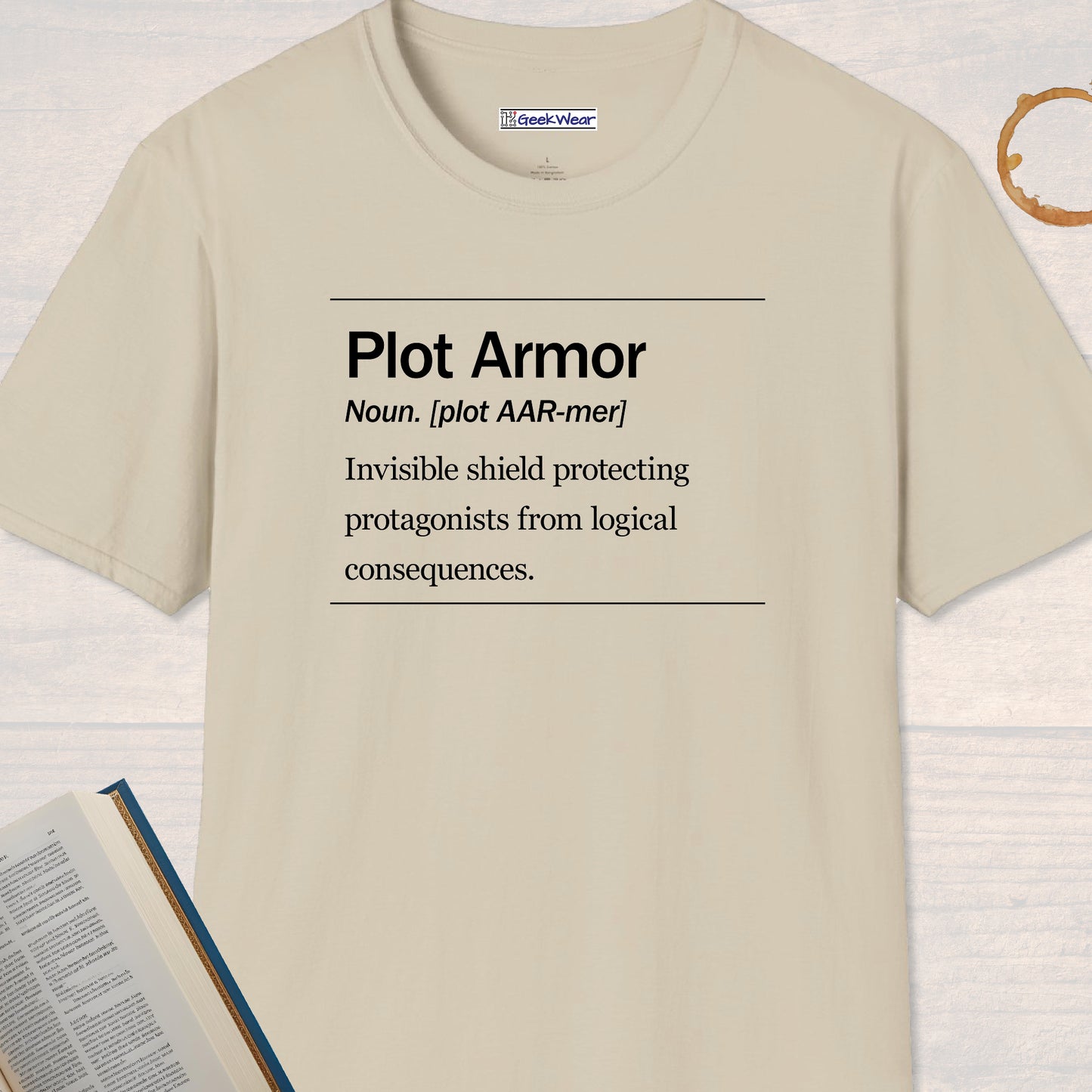 GeekWear Science Definitions Plot Armor T-Shirt