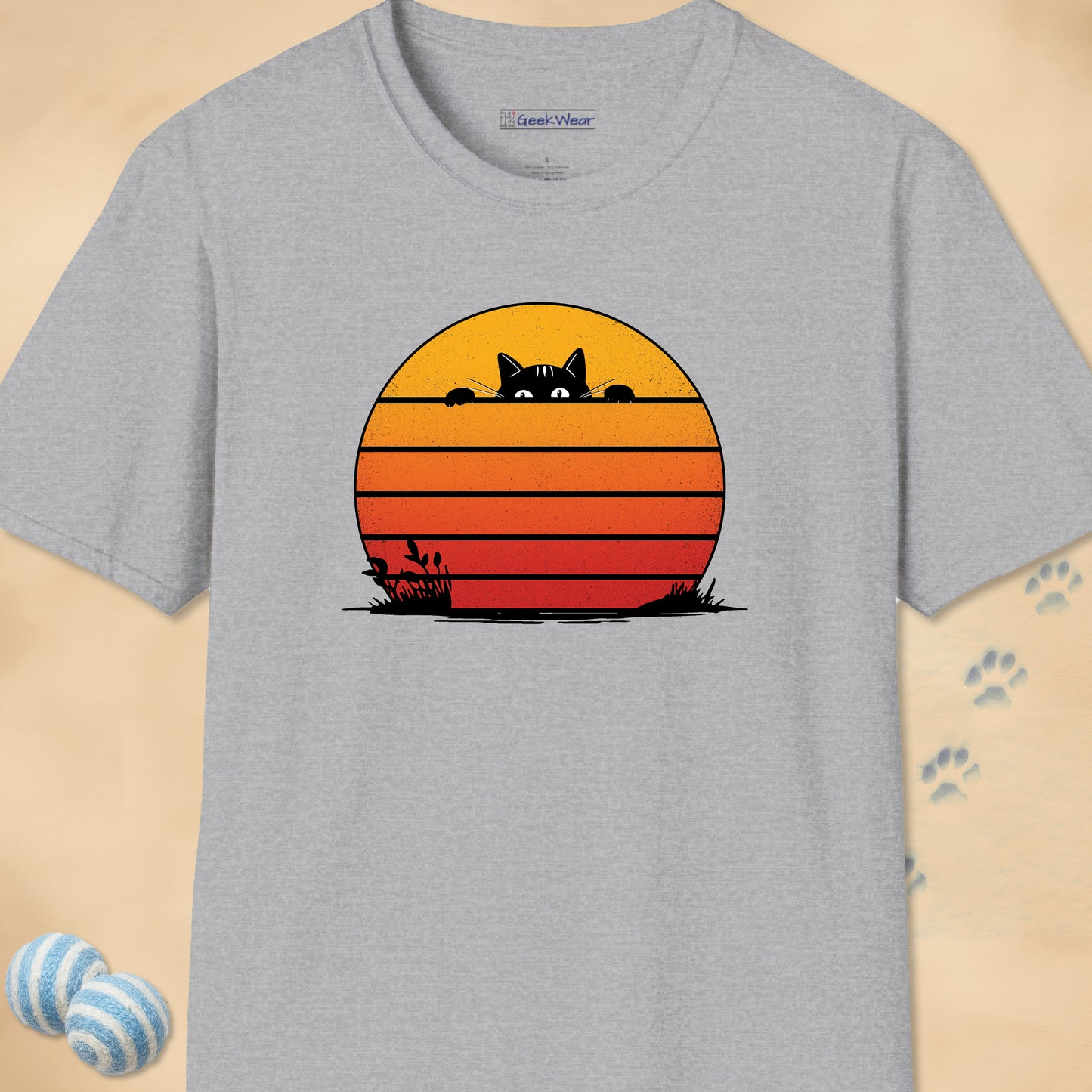 GeekWear Cat Blinds T-Shirt