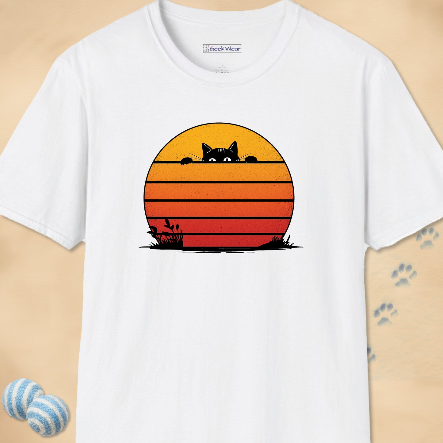 GeekWear Cat Blinds T-Shirt