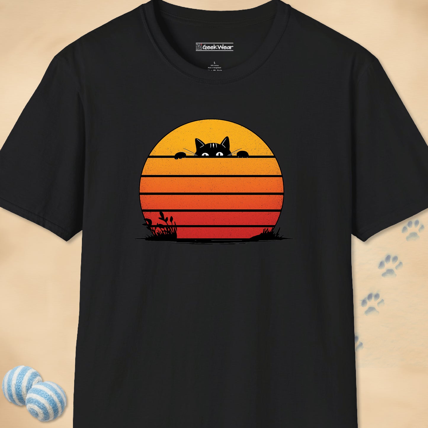 GeekWear Cat Blinds T-Shirt