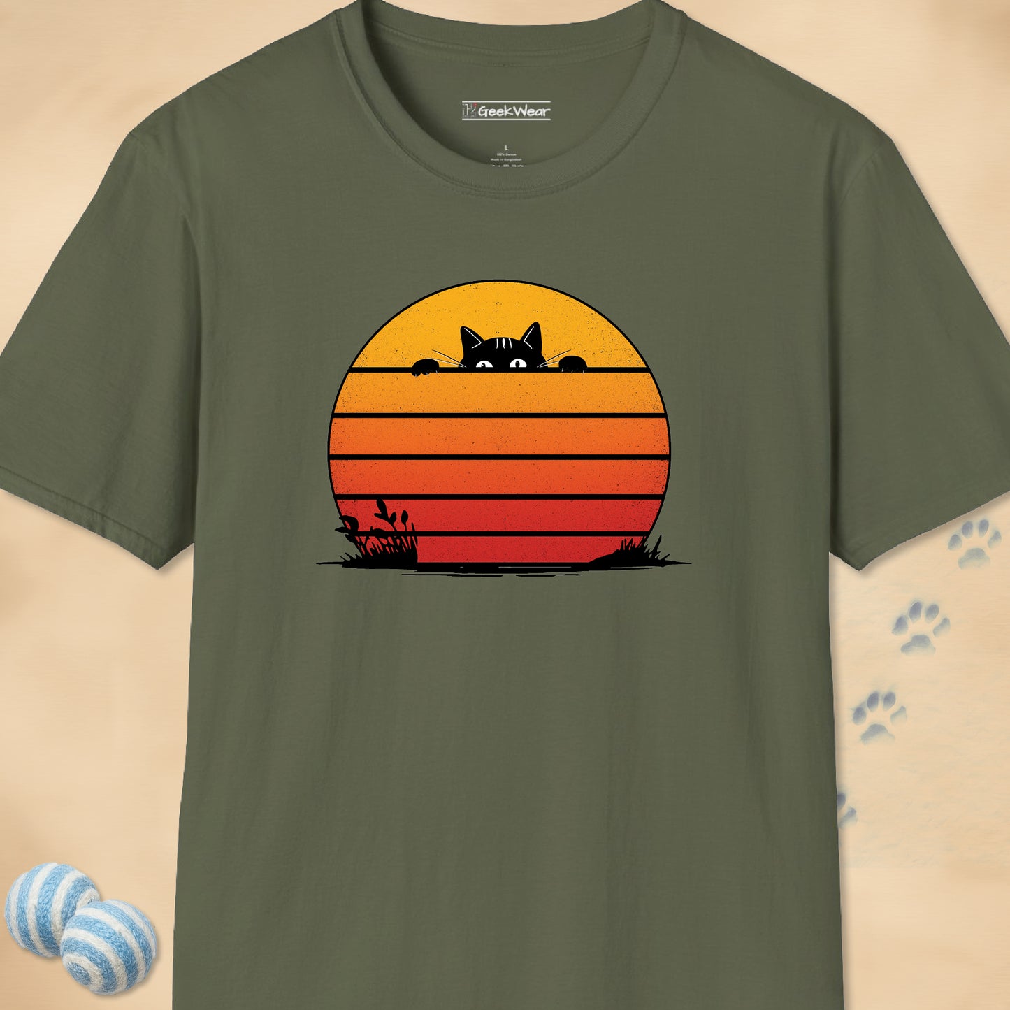 GeekWear Cat Blinds T-Shirt