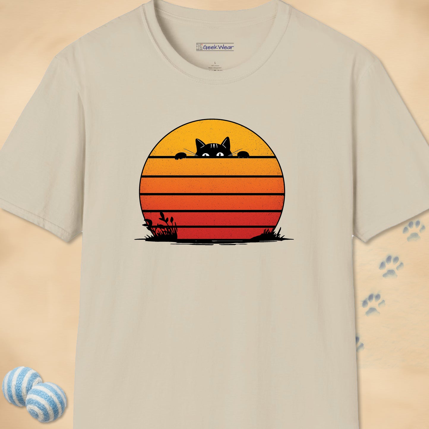 GeekWear Cat Blinds T-Shirt