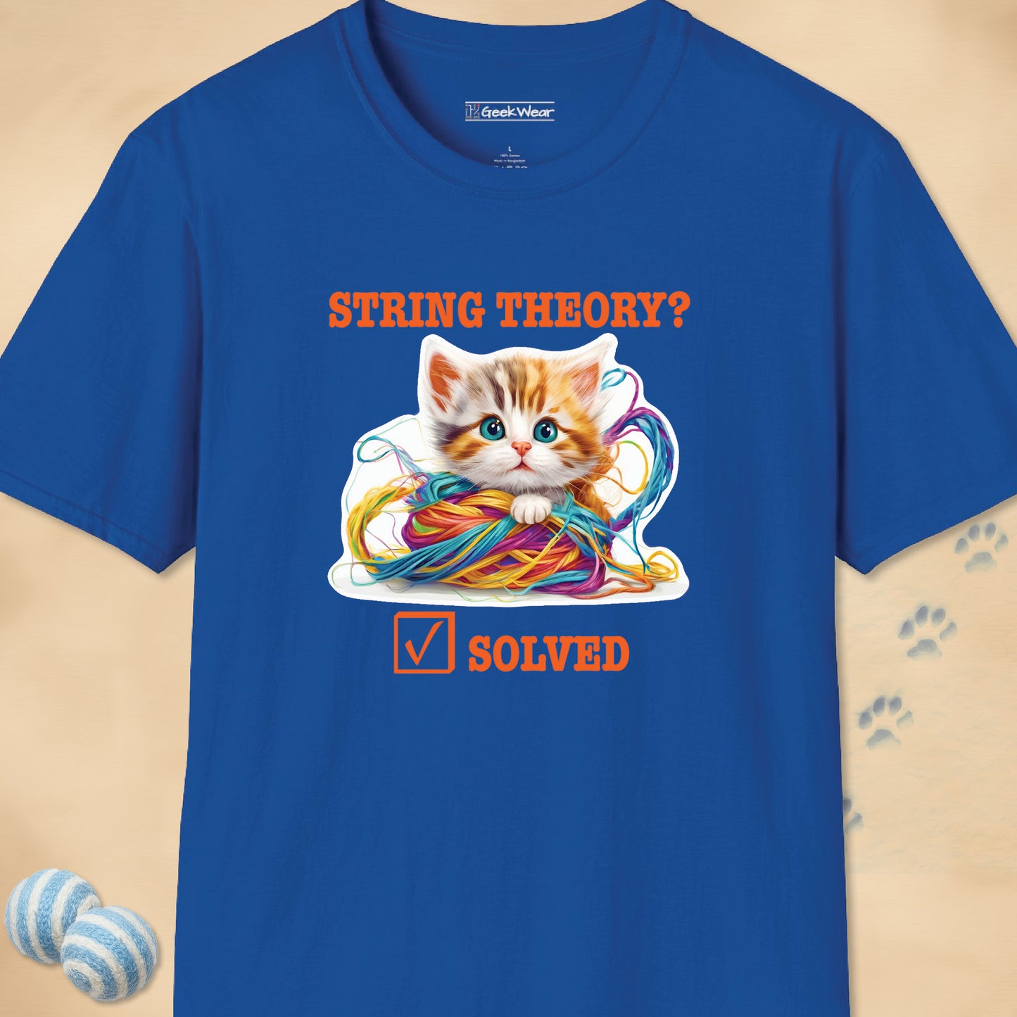 GeekWear Cat String Theory T-Shirt