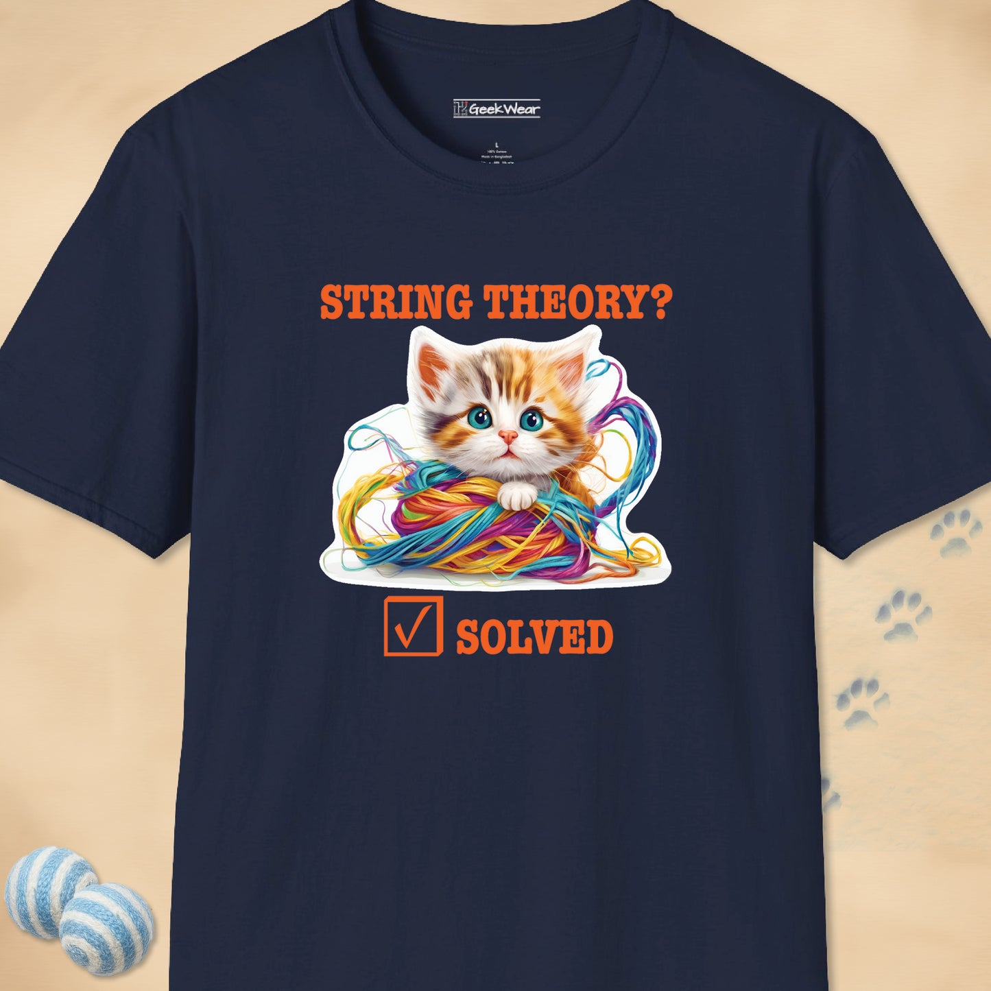 GeekWear Cat String Theory T-Shirt