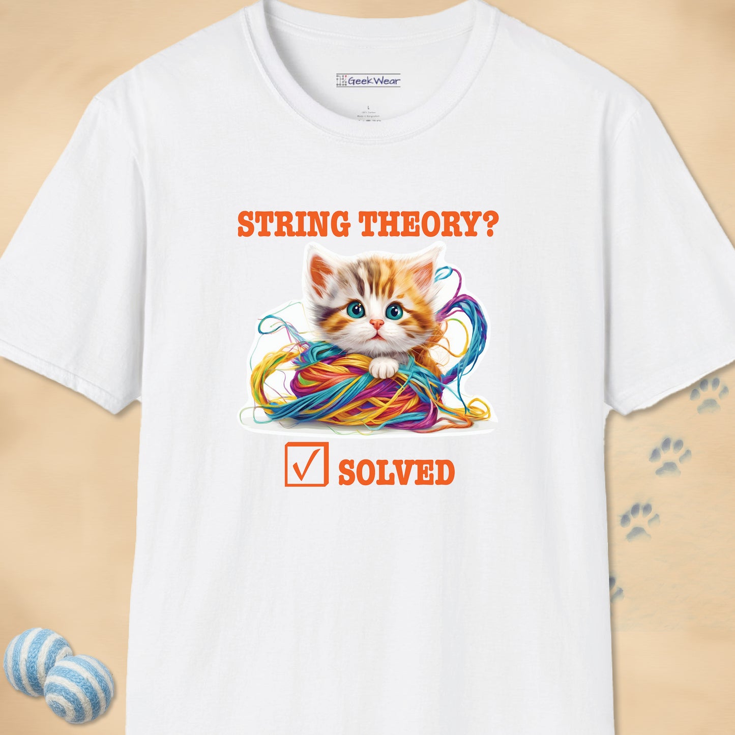 GeekWear Cat String Theory T-Shirt