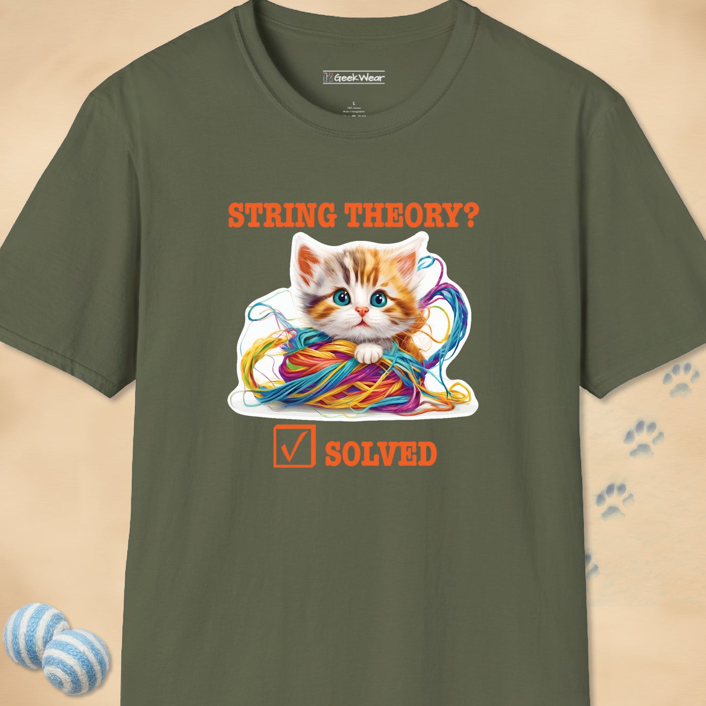GeekWear Cat String Theory T-Shirt