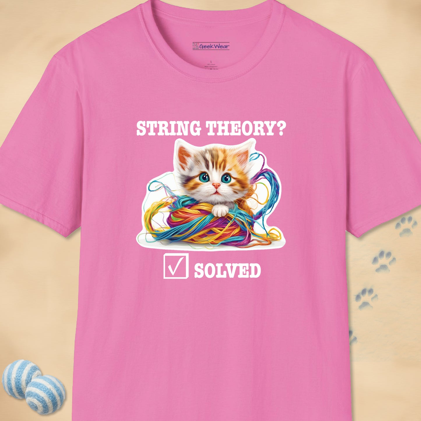 GeekWear Cat String Theory T-Shirt
