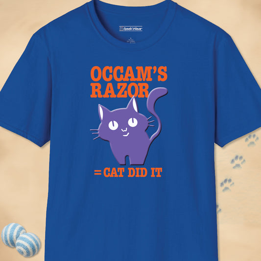 GeekWear Cat Occam's Razor T-Shirt