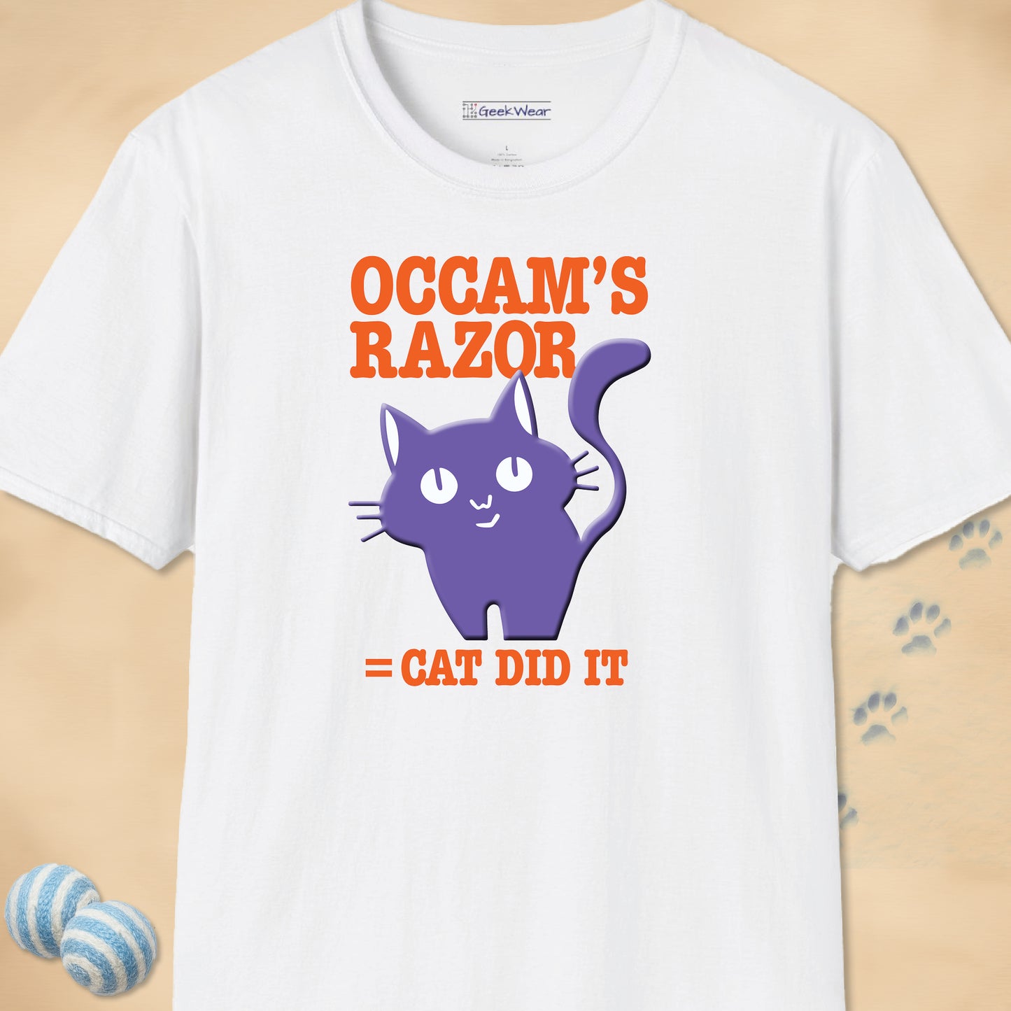 GeekWear Cat Occam's Razor T-Shirt