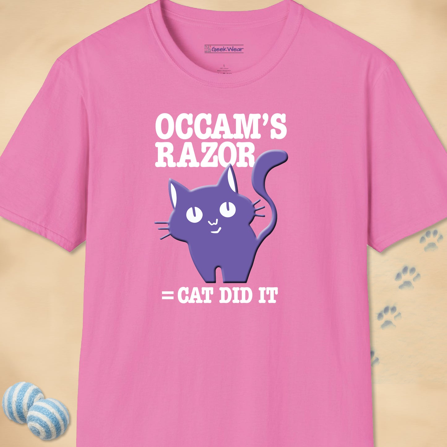 GeekWear Cat Occam's Razor T-Shirt