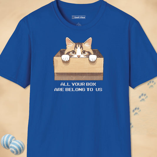 GeekWear Cat All Your Box Are Belong To Us T-Shirt