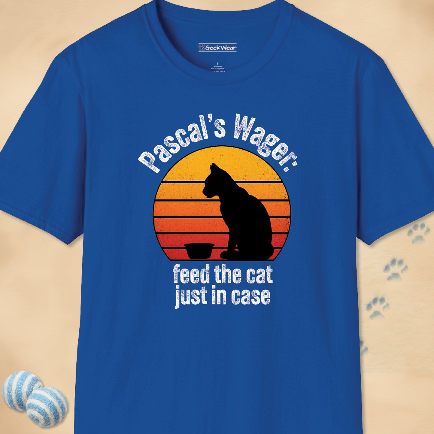 GeekWear Cat Pascal's Wager T-Shirt