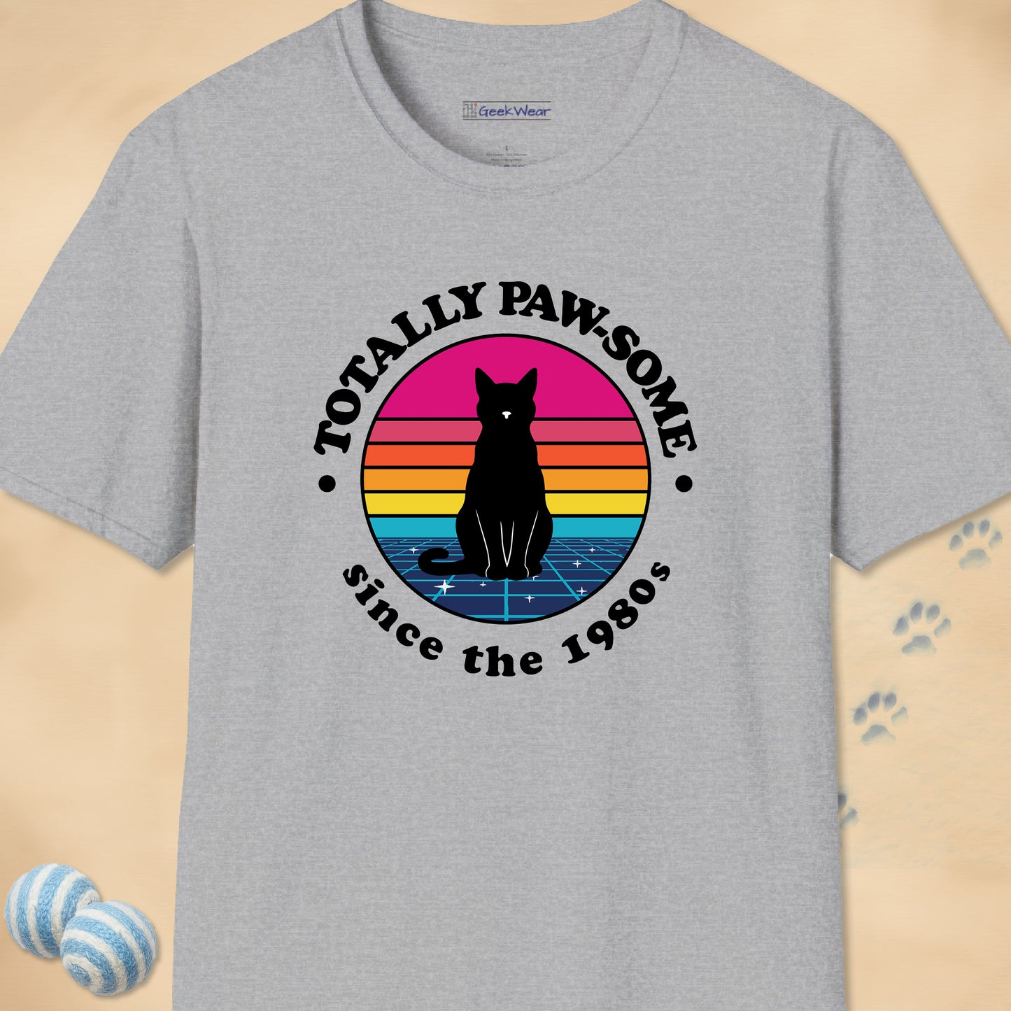 GeekWear Cat Totally Paw-some T-Shirt