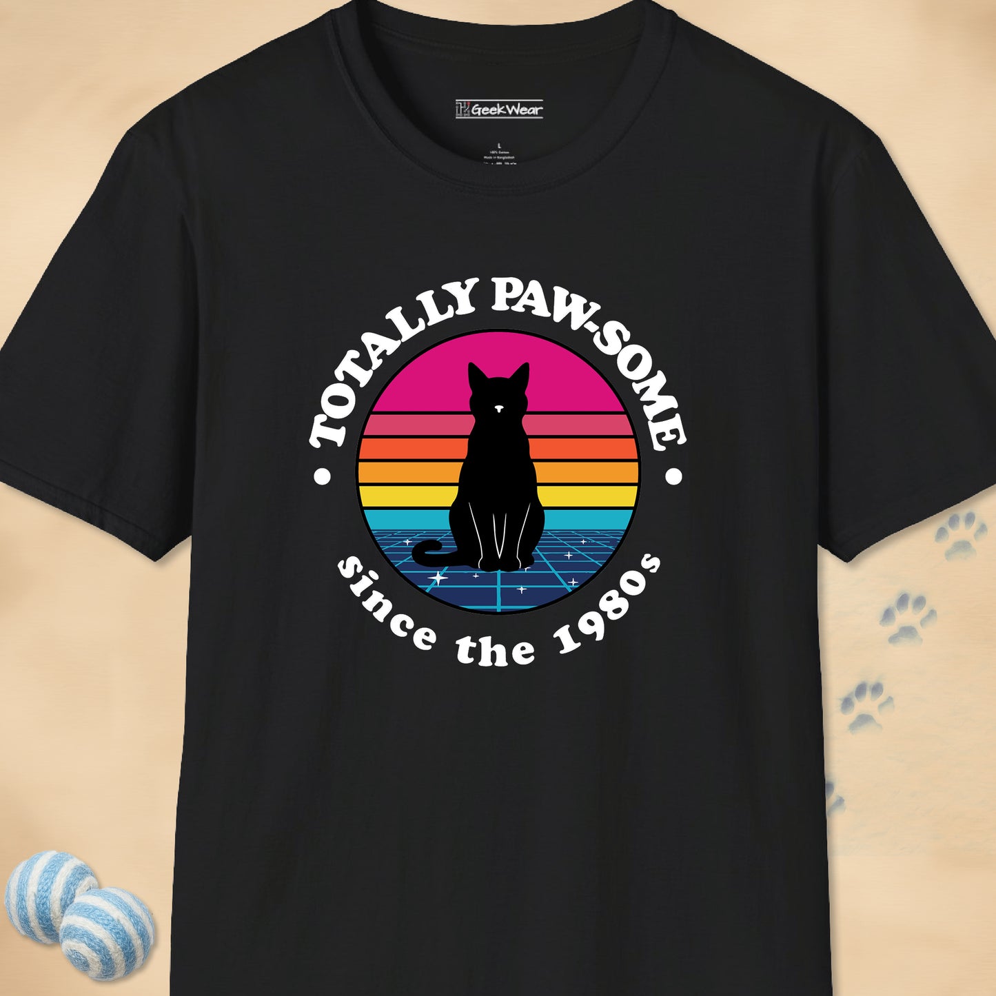 GeekWear Cat Totally Paw-some T-Shirt