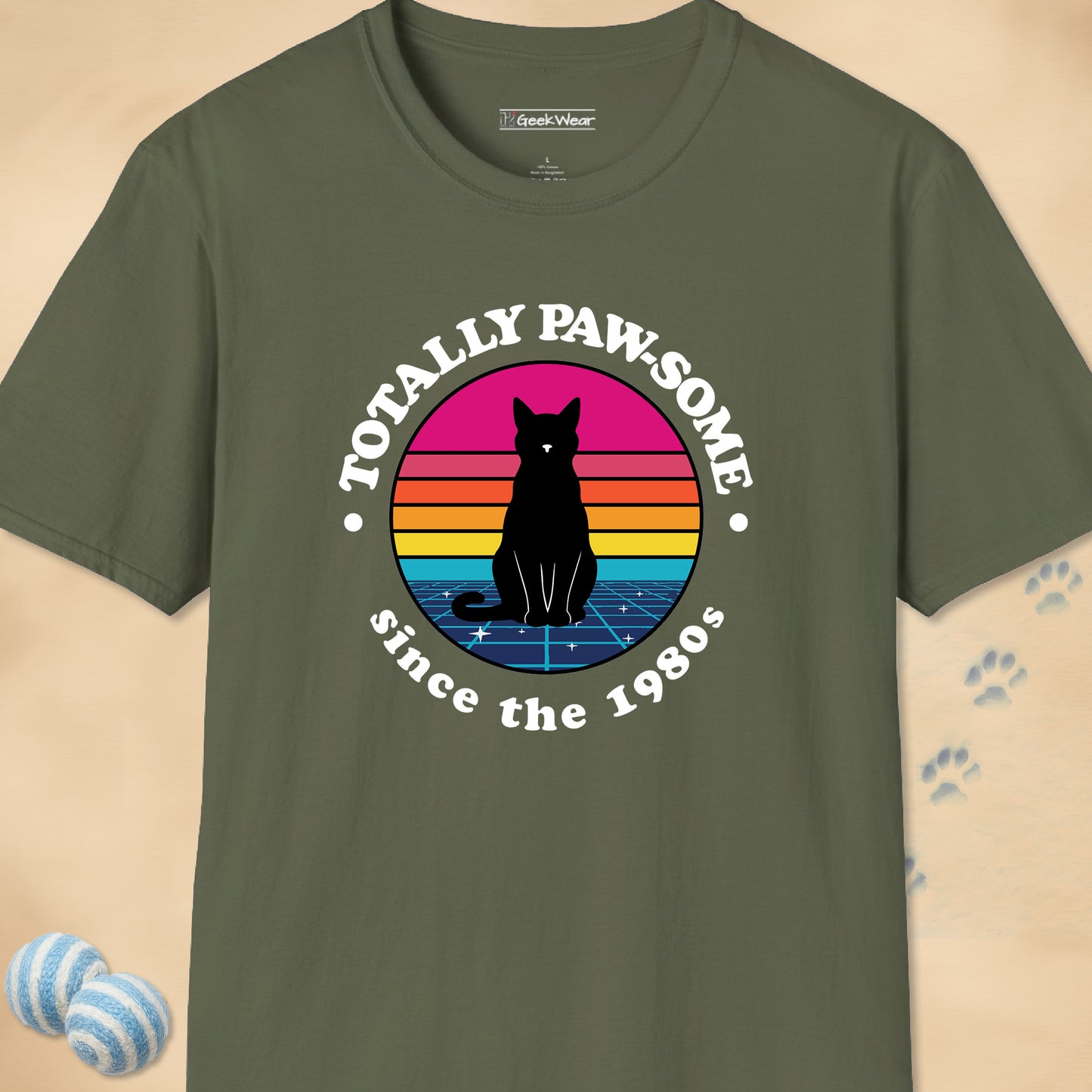 GeekWear Cat Totally Paw-some T-Shirt