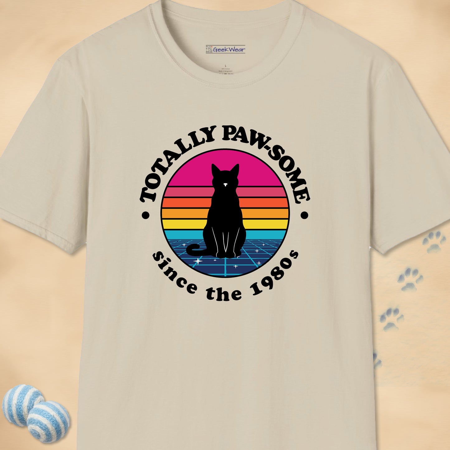 GeekWear Cat Totally Paw-some T-Shirt