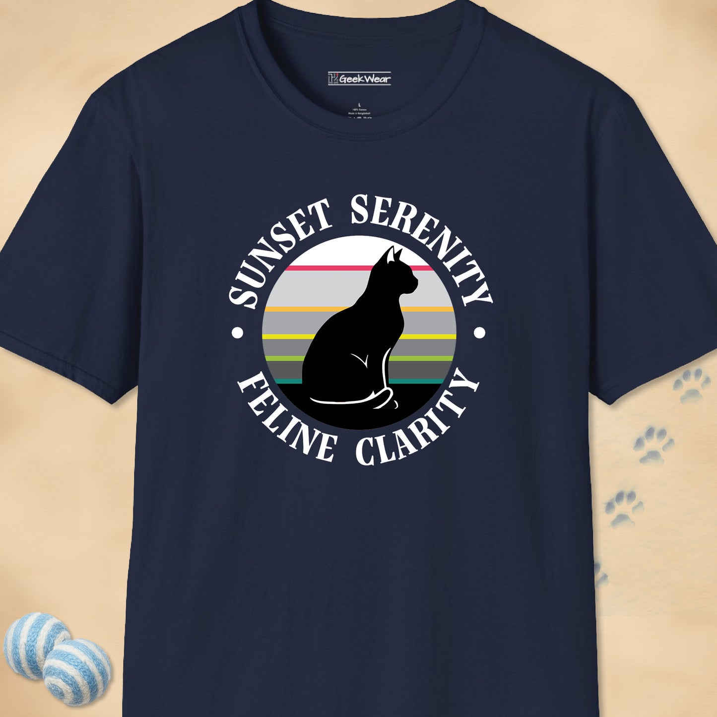 GeekWear Cat Feline Clarity T-Shirt