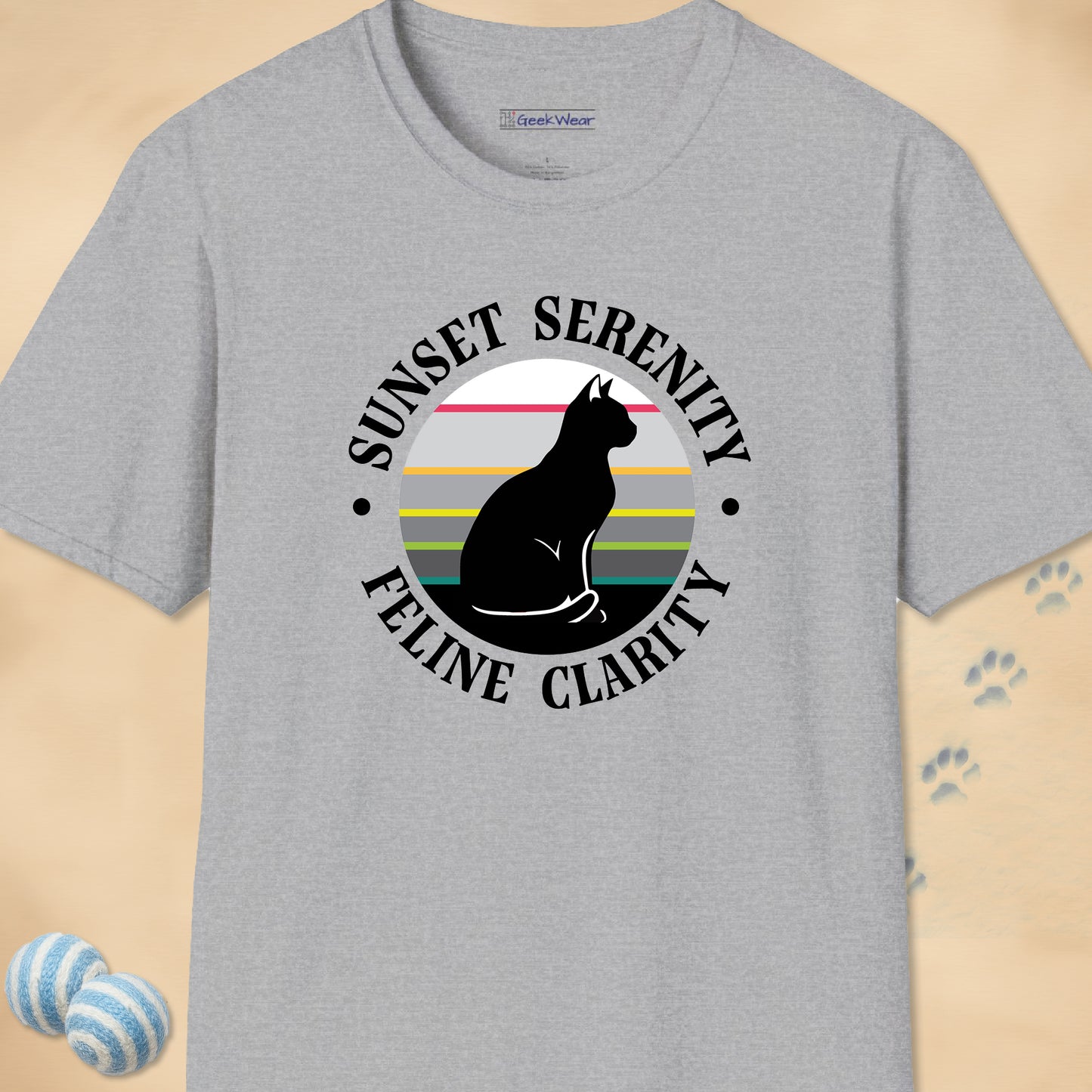 GeekWear Cat Feline Clarity T-Shirt