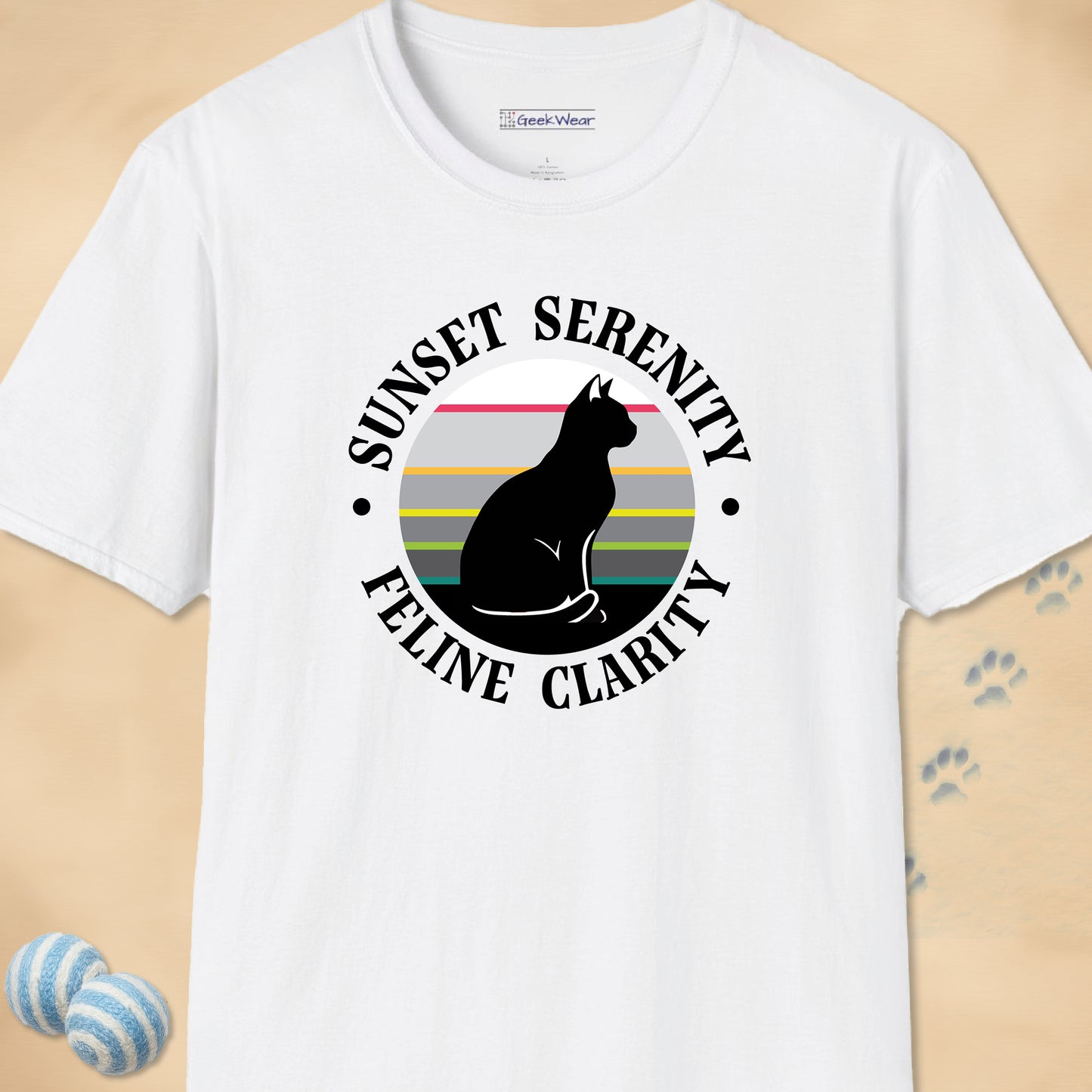 GeekWear Cat Feline Clarity T-Shirt