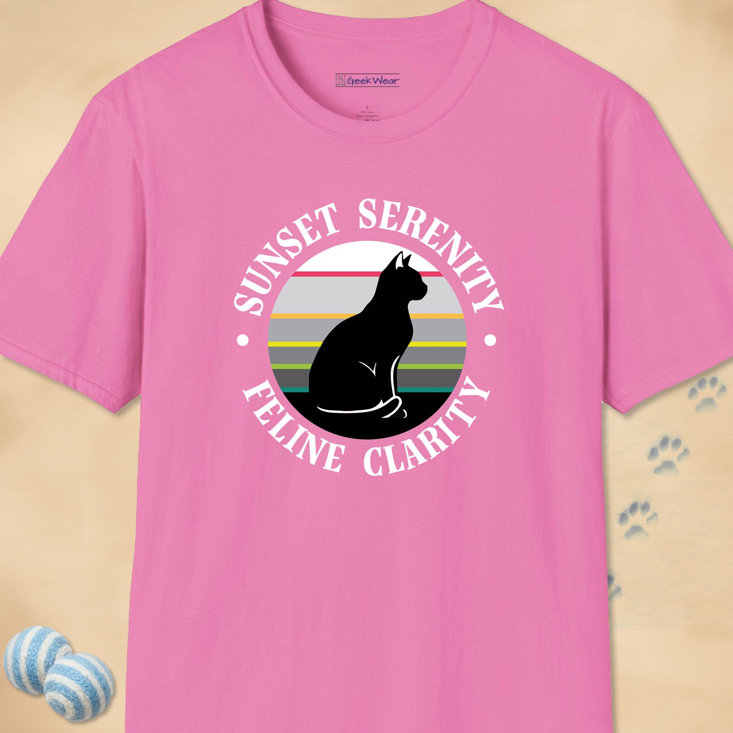 GeekWear Cat Feline Clarity T-Shirt