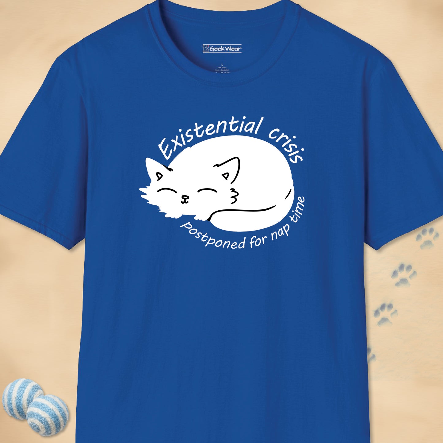 GeekWear Cat Existential Crisis T-Shirt
