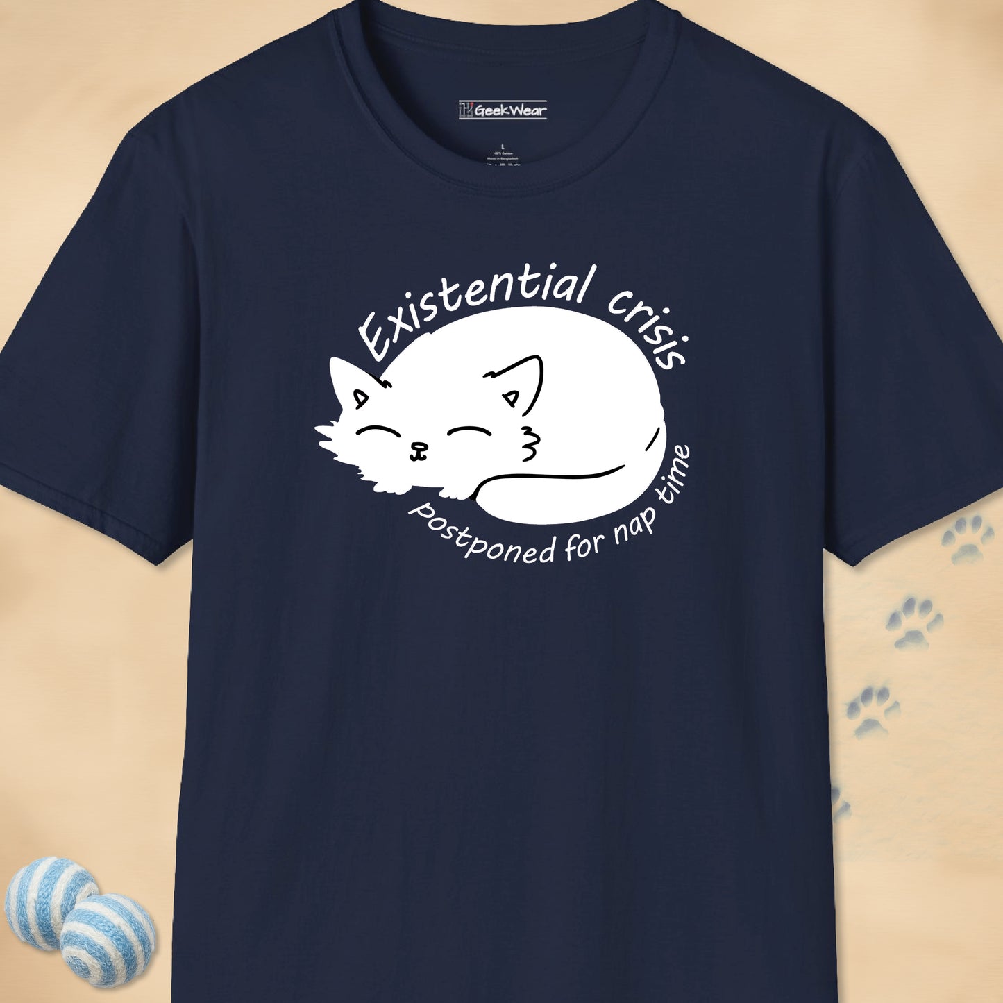 GeekWear Cat Existential Crisis T-Shirt