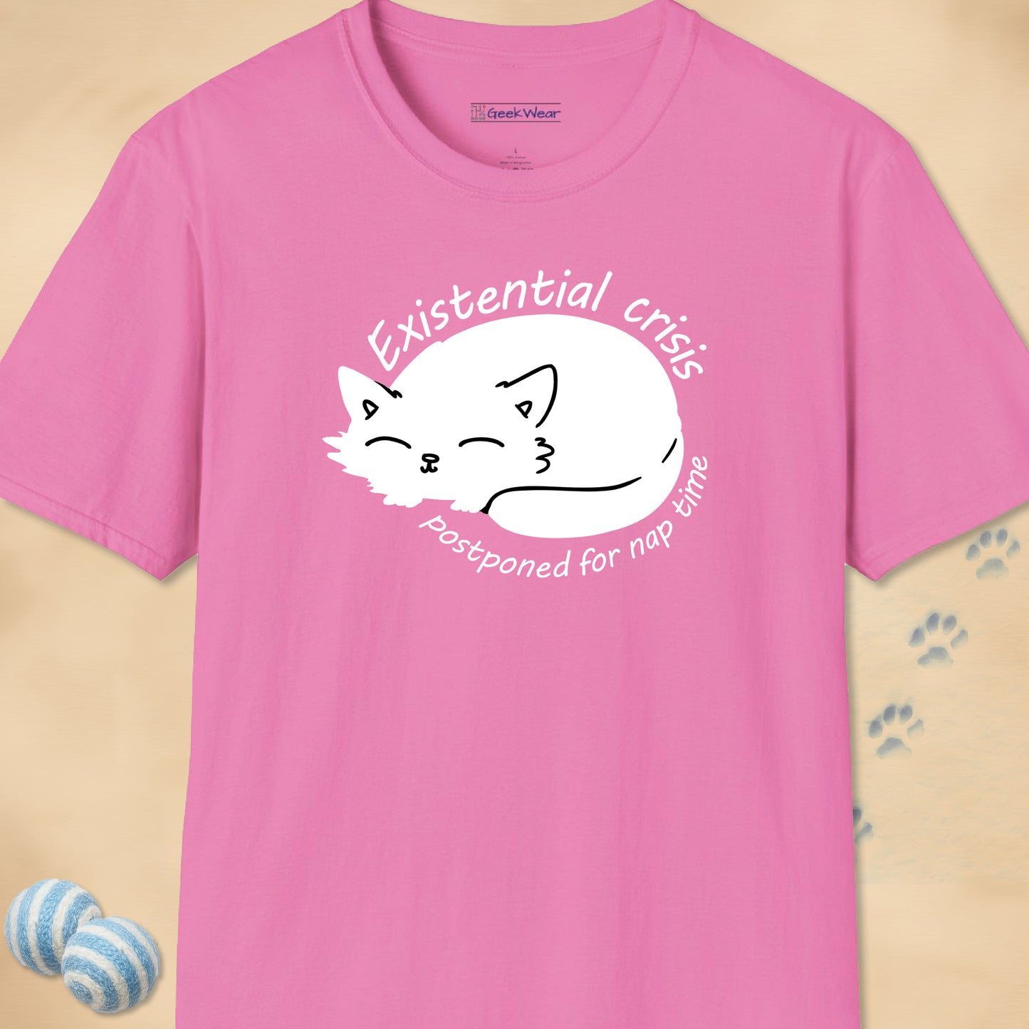GeekWear Cat Existential Crisis T-Shirt