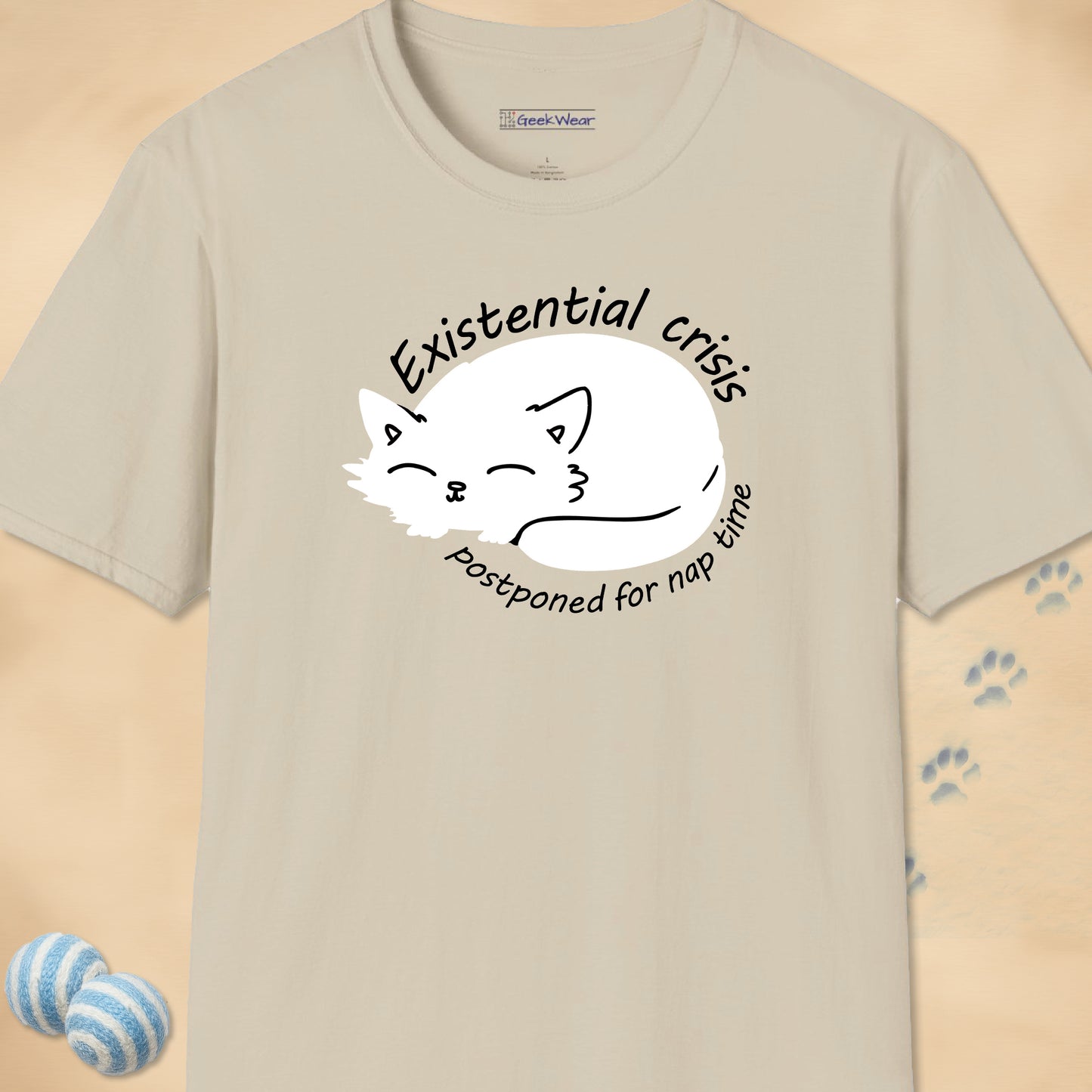 GeekWear Cat Existential Crisis T-Shirt