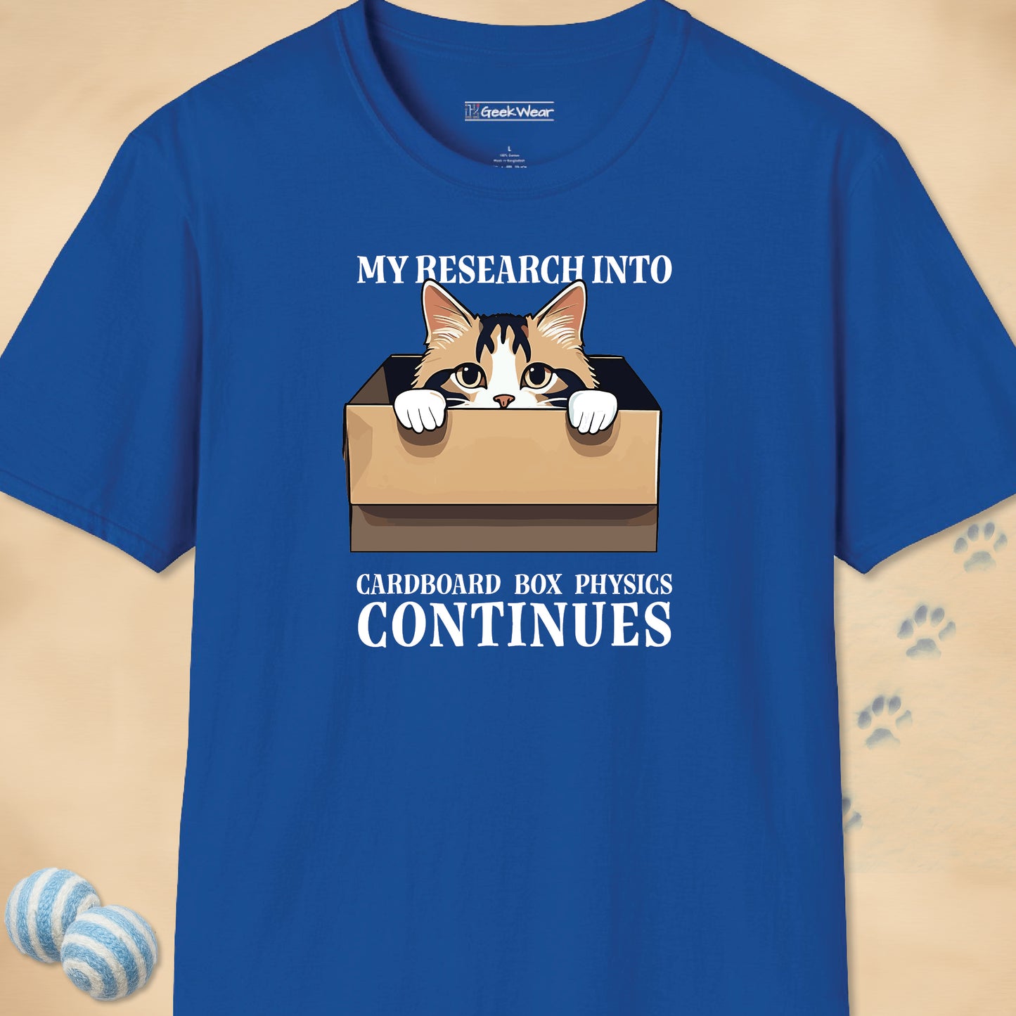 GeekWear Cat Boxes Research T-Shirt