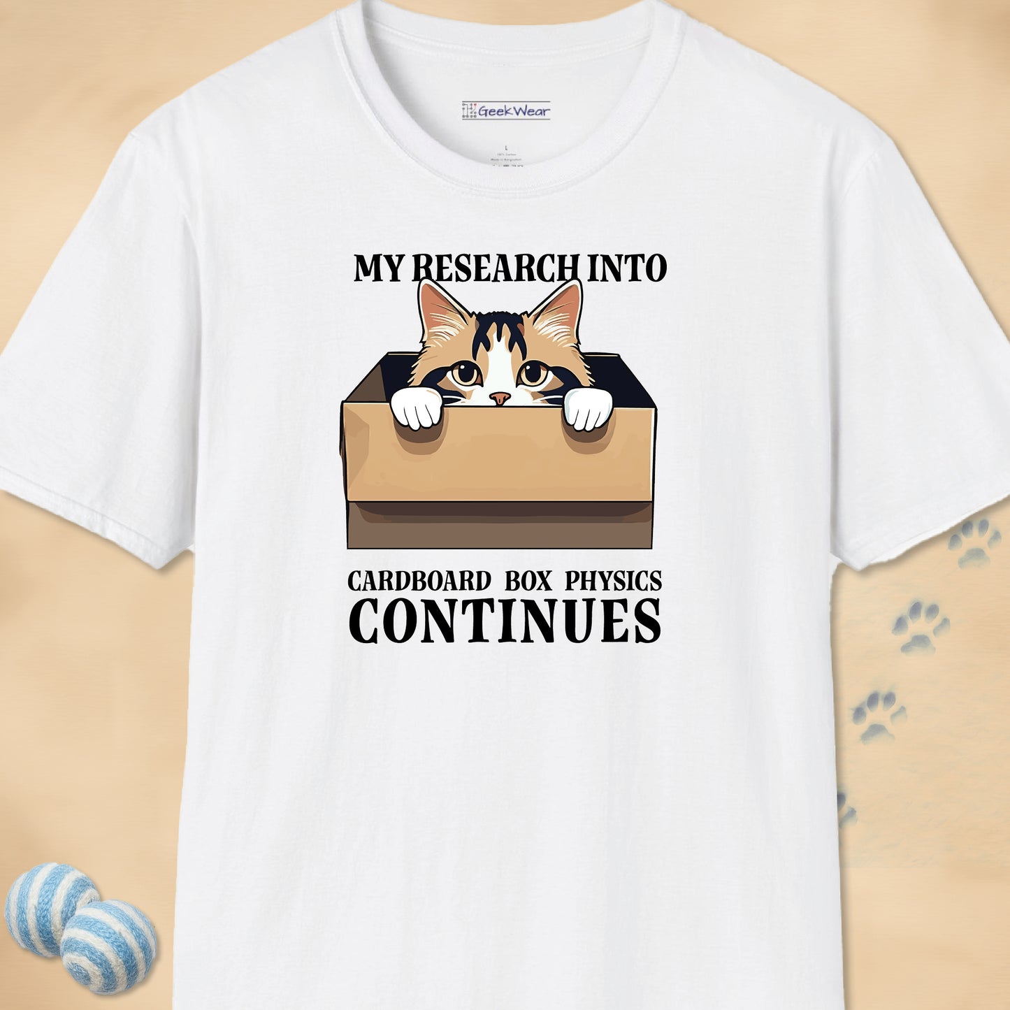 GeekWear Cat Boxes Research T-Shirt