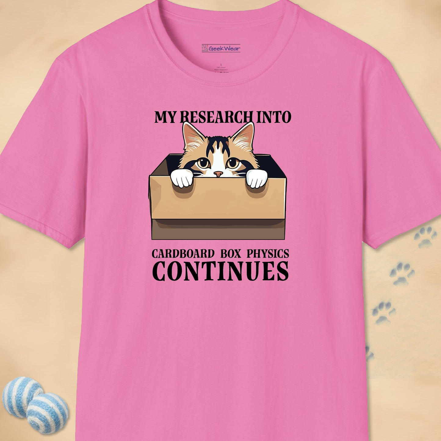 GeekWear Cat Boxes Research T-Shirt