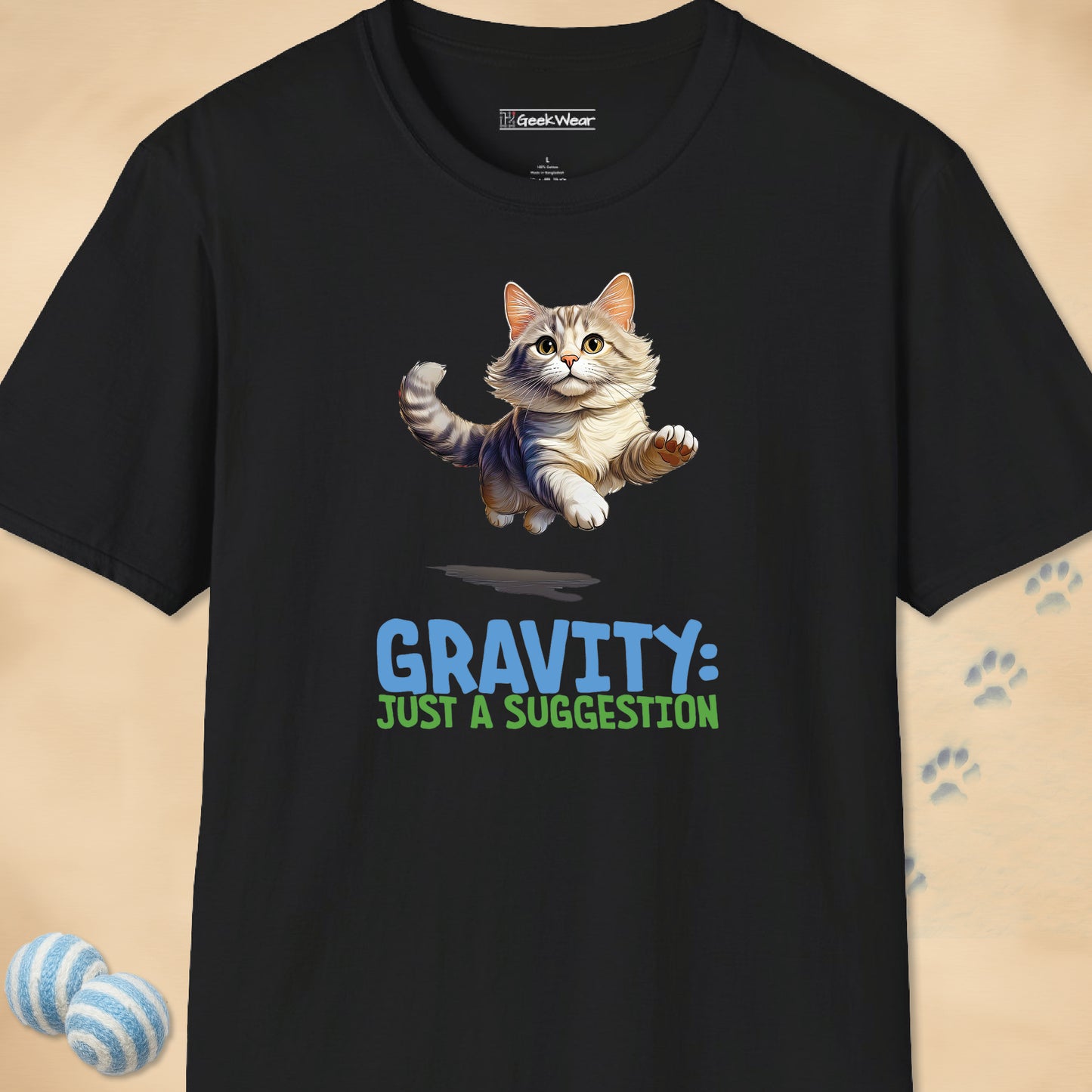 GeekWear Cat Gravity T-Shirt