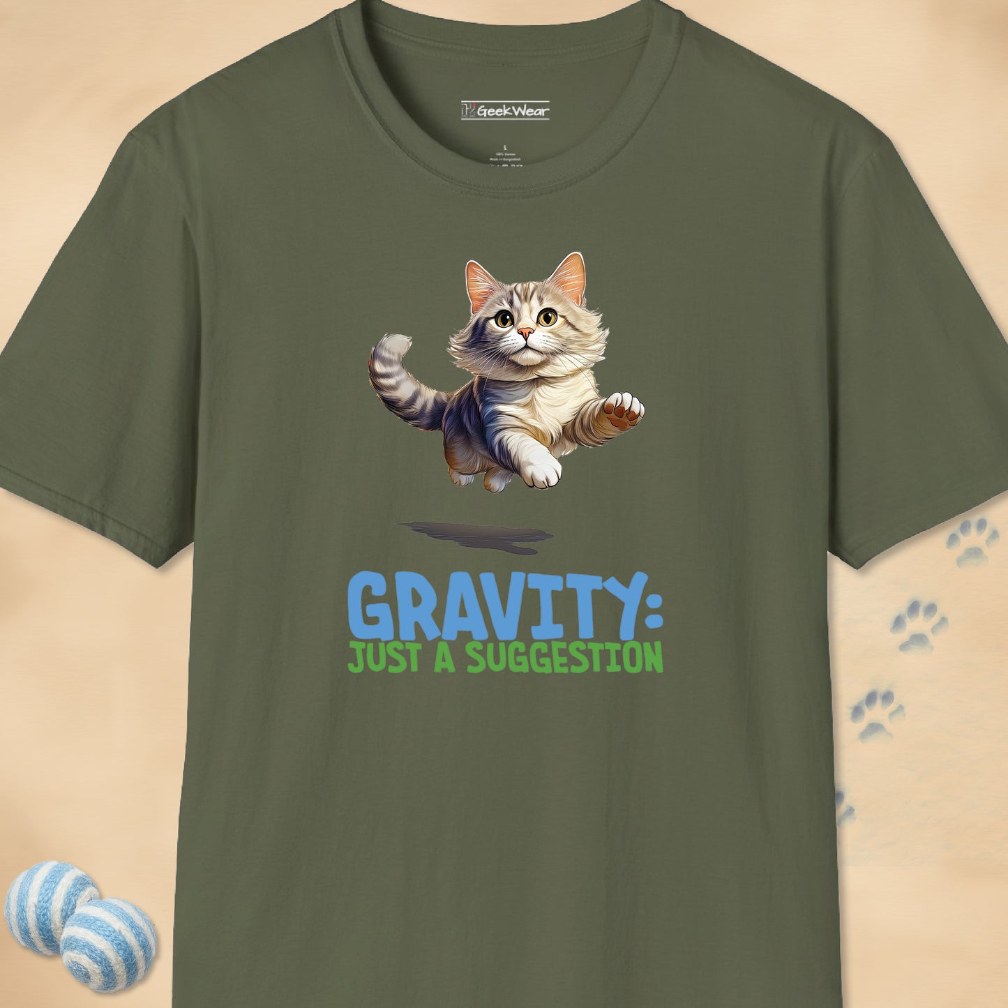 GeekWear Cat Gravity T-Shirt