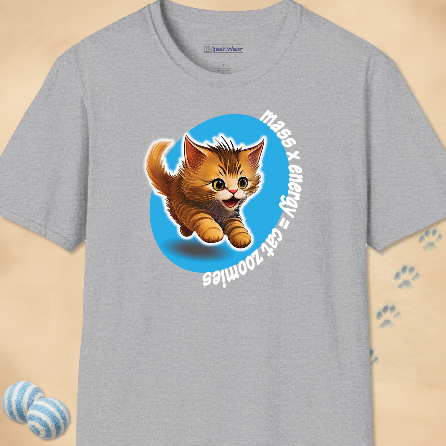 GeekWear Cat Zoomies T-Shirt