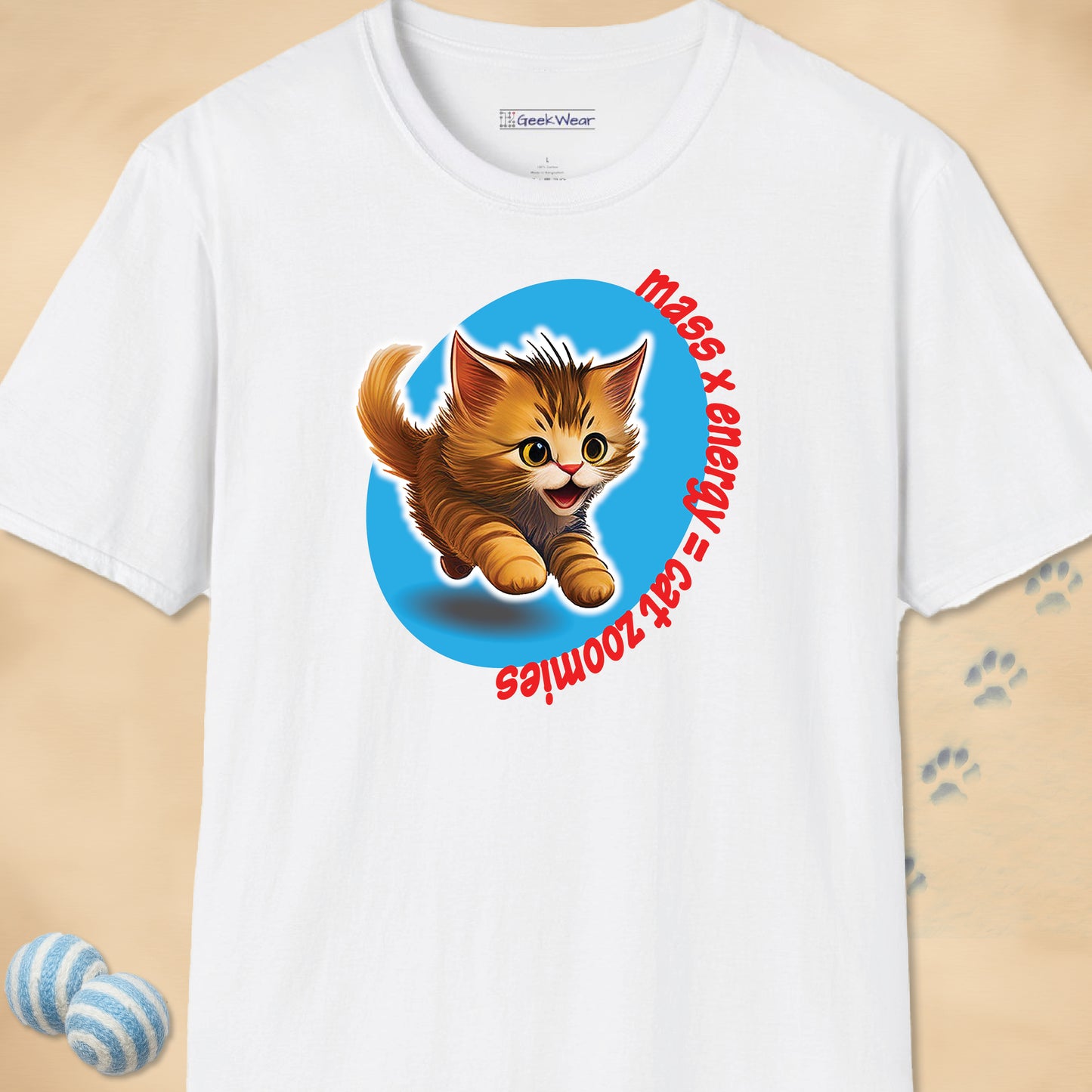 GeekWear Cat Zoomies T-Shirt