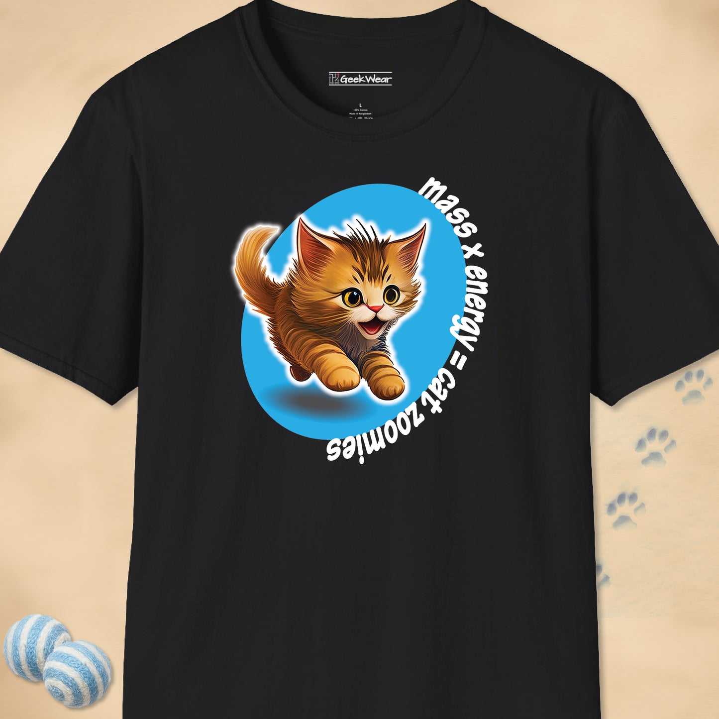 GeekWear Cat Zoomies T-Shirt