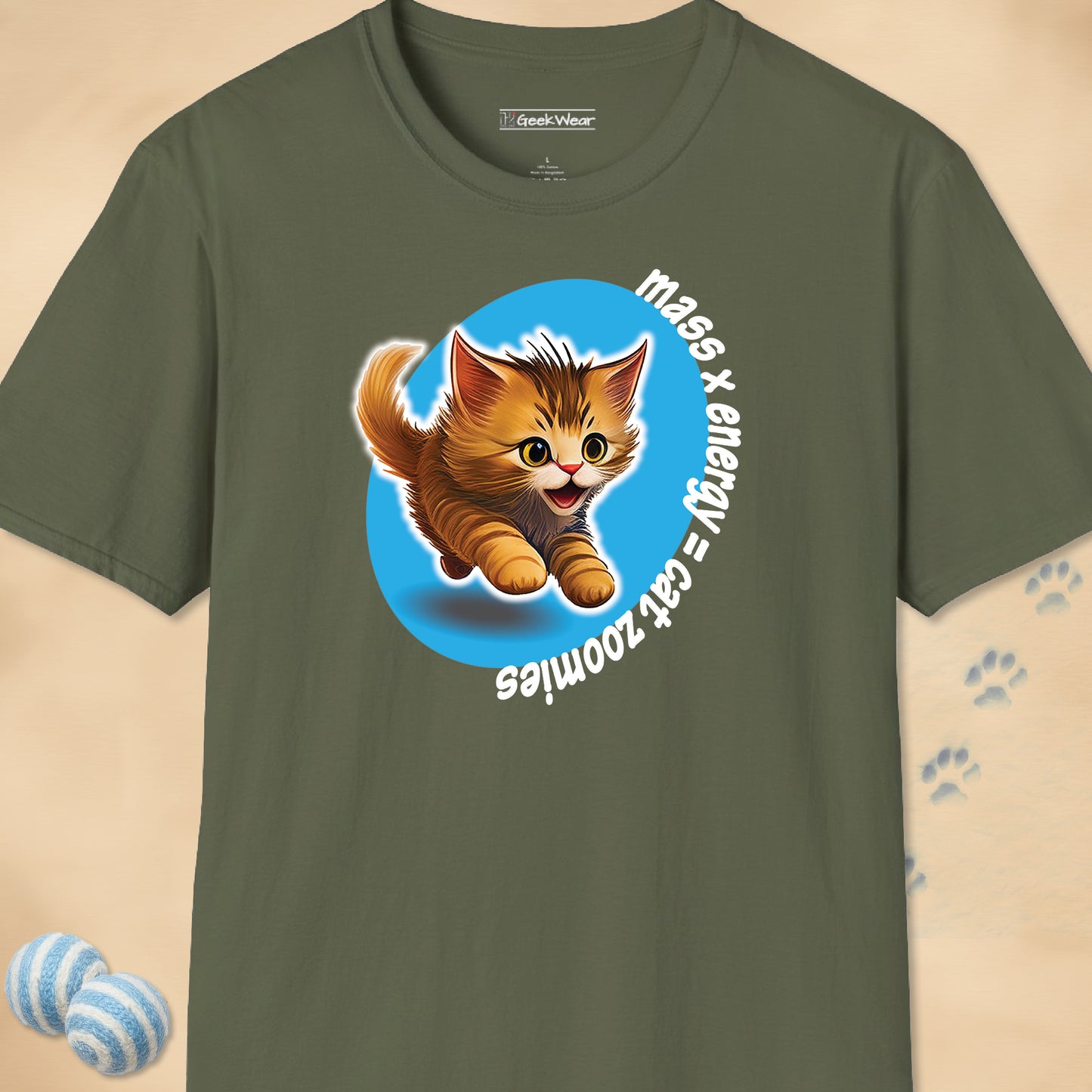 GeekWear Cat Zoomies T-Shirt