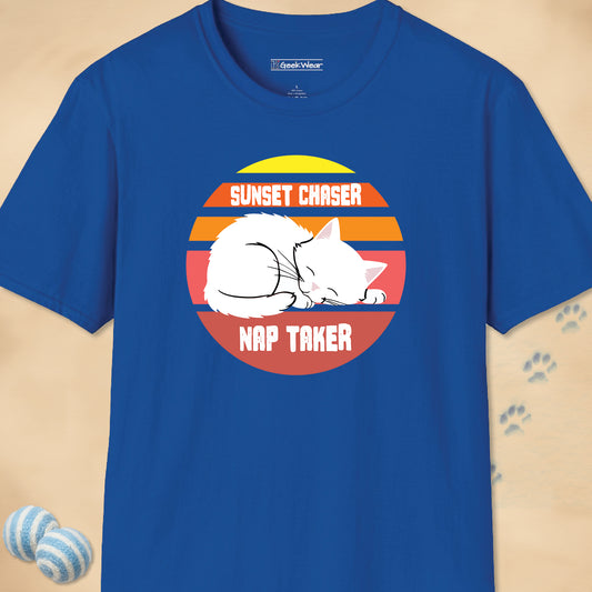 GeekWear Cat Sunset Chaser T-Shirt