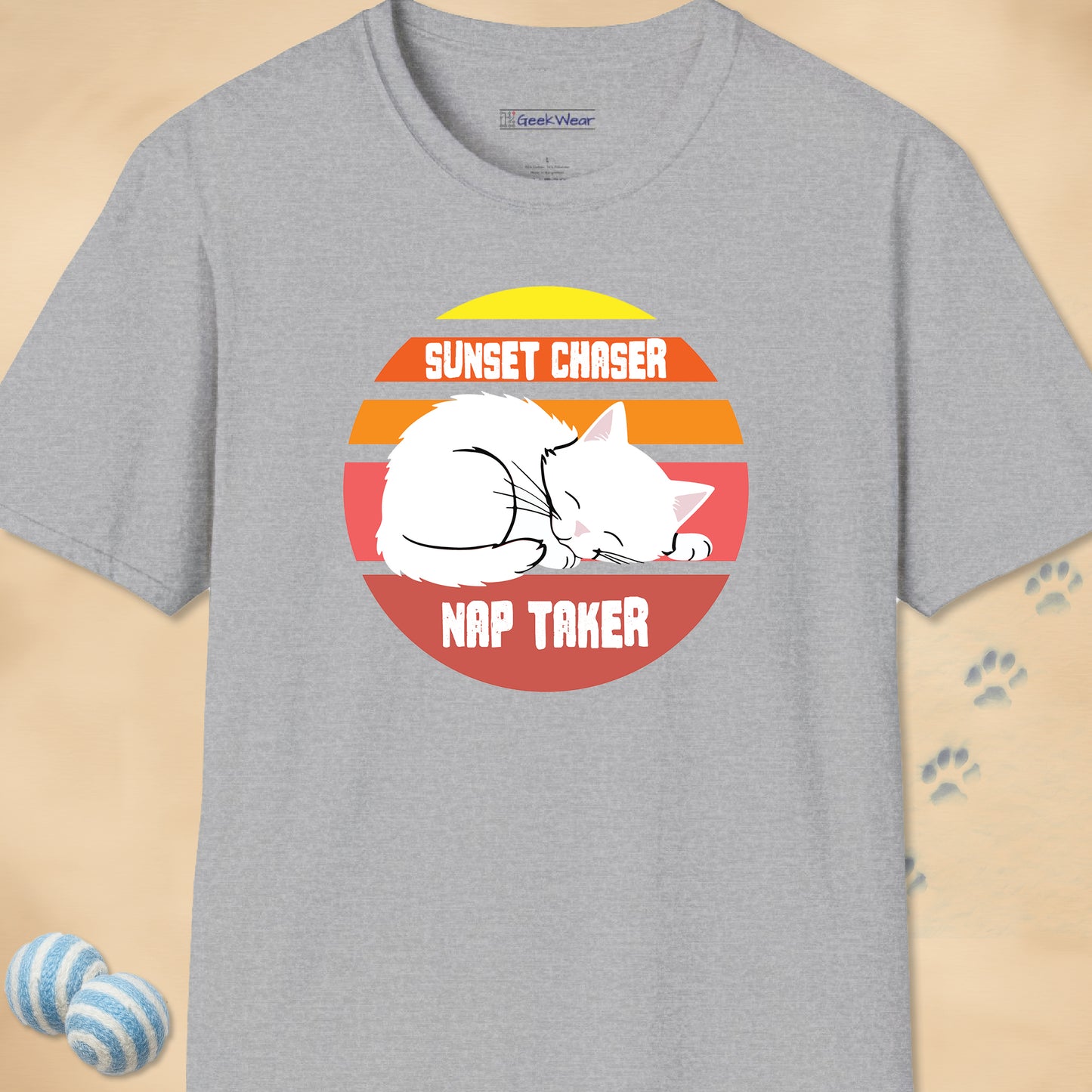 GeekWear Cat Sunset Chaser T-Shirt