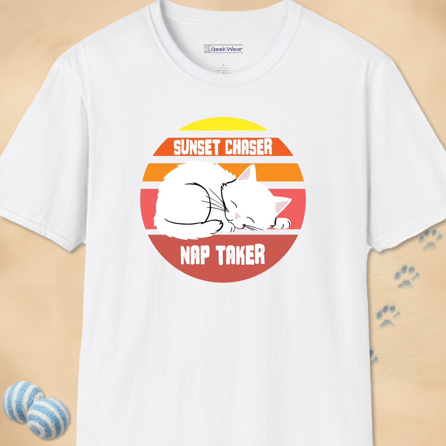 GeekWear Cat Sunset Chaser T-Shirt