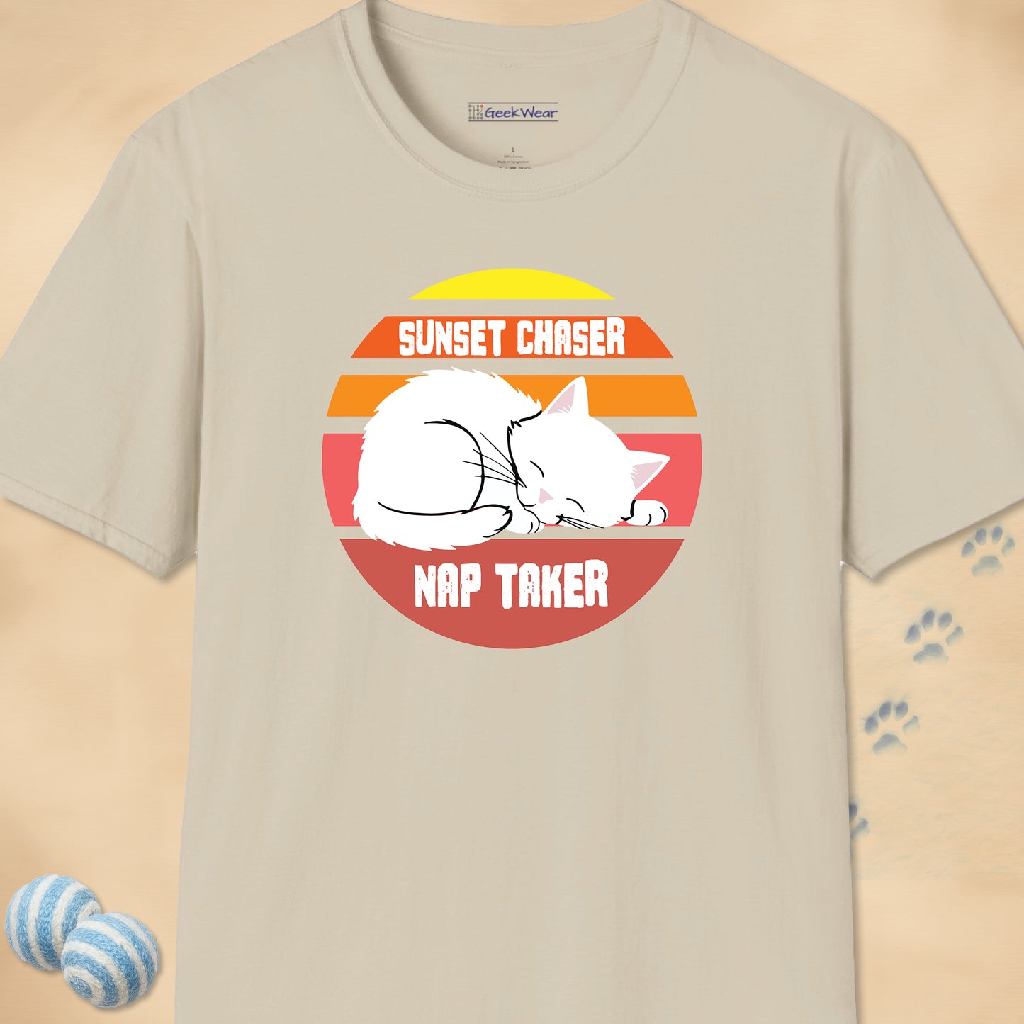 GeekWear Cat Sunset Chaser T-Shirt