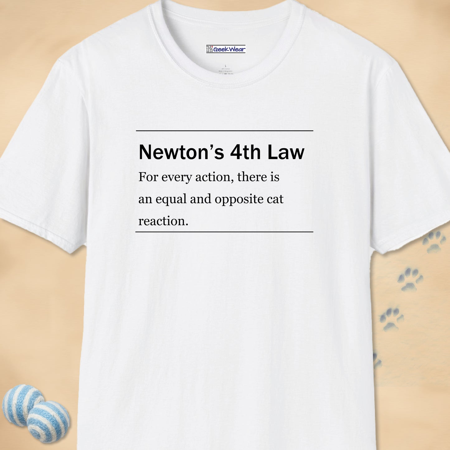 GeekWear Cat Definitions Newton T-Shirt